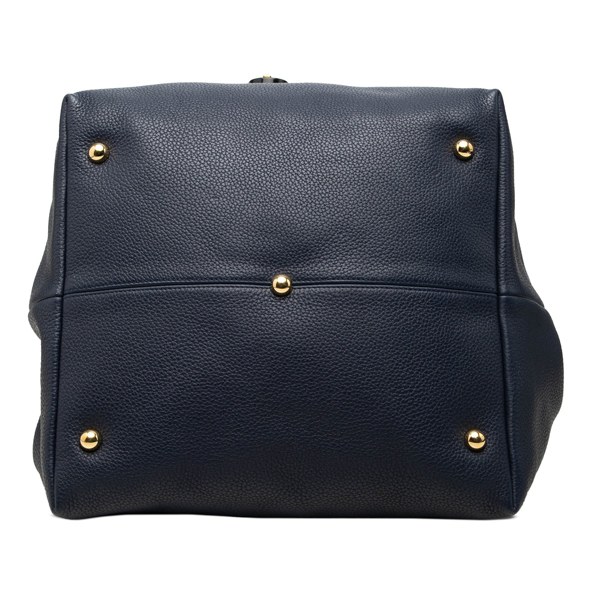 LOEWE Calfskin Calle Lock Shoulder Bag — Blue
