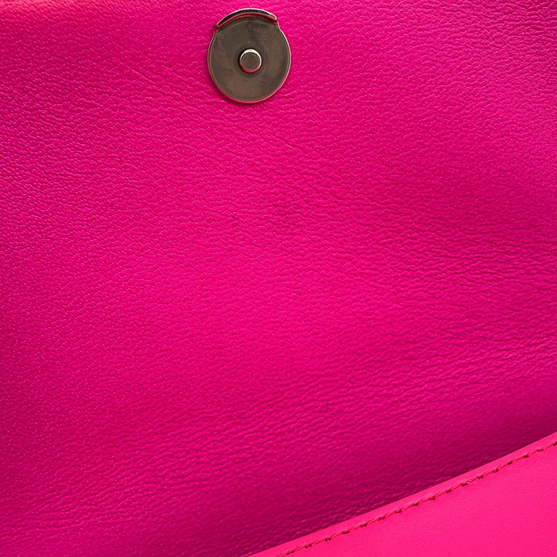 Balenciaga Small Shiny Box Calfskin Hourglass Satchel