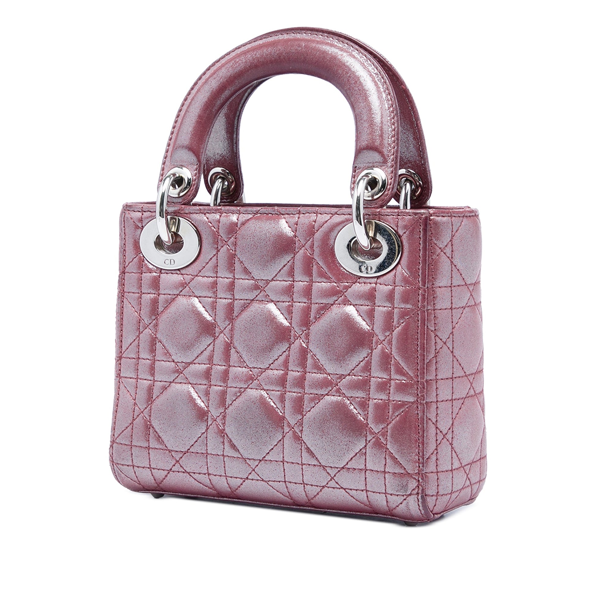 Dior Mini Iridescent Lambskin Cannage Lady Dior