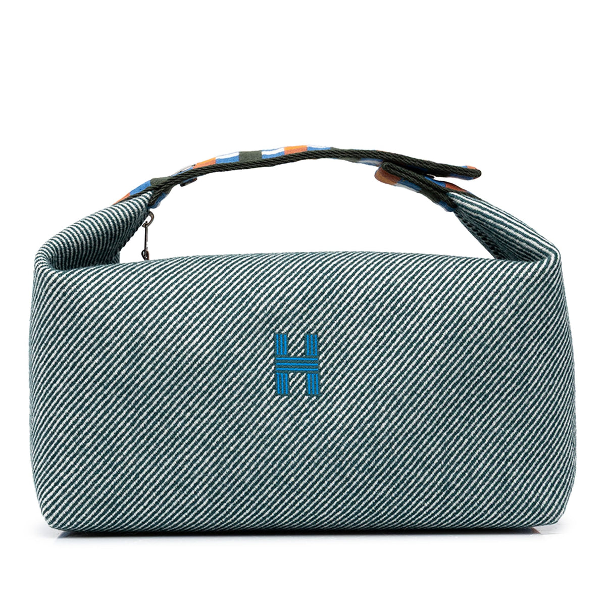 Hermès Large Wool Bride A Brac Au Carre Case — Blue