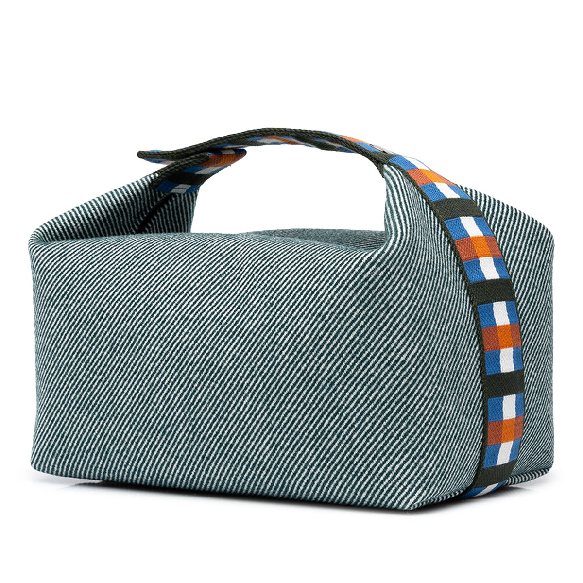 Hermès Large Wool Bride A Brac Au Carre Case — Blue