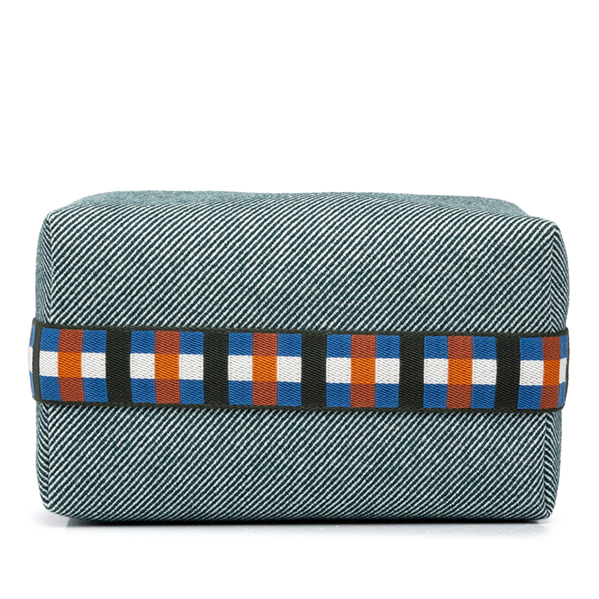 Hermès Large Wool Bride A Brac Au Carre Case — Blue