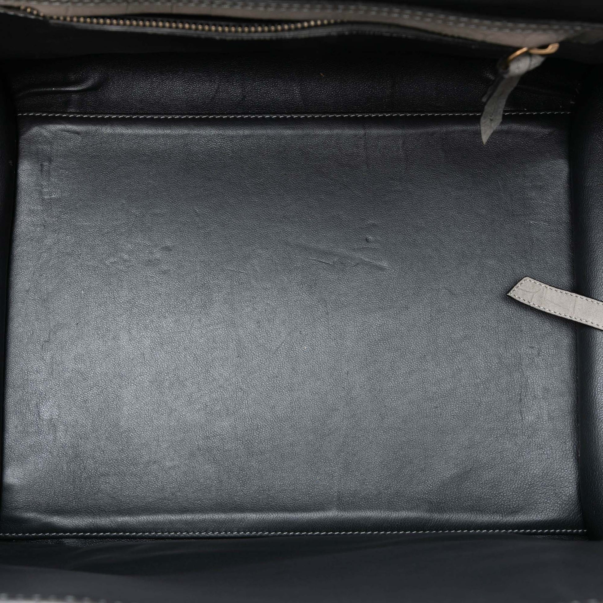 Celine Large Croc Embossed Leather Luggage Phantom Tote