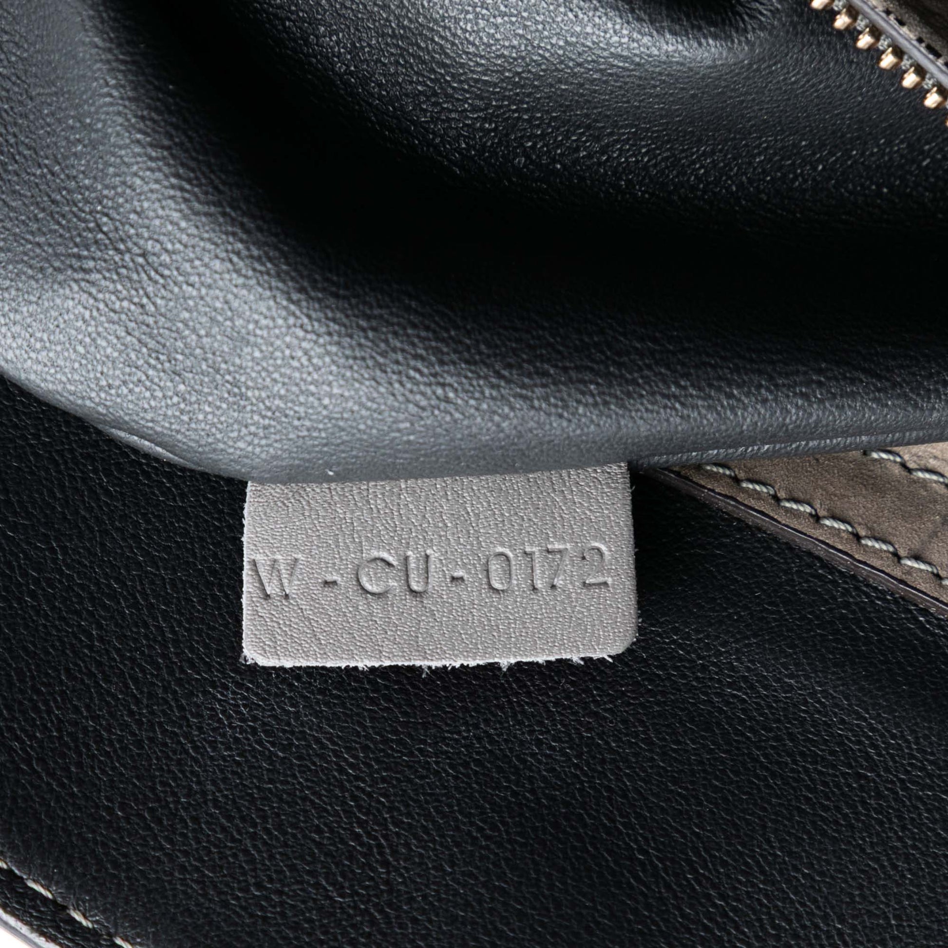 Celine Large Croc Embossed Leather Luggage Phantom Tote
