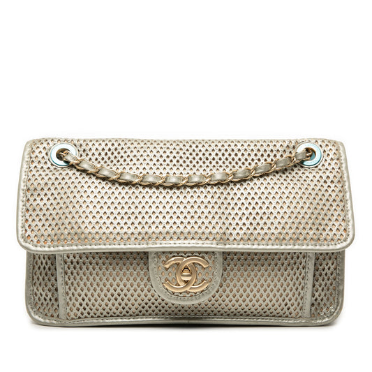 Chanel Medium Perforated Calfskin Up In The Air Flap