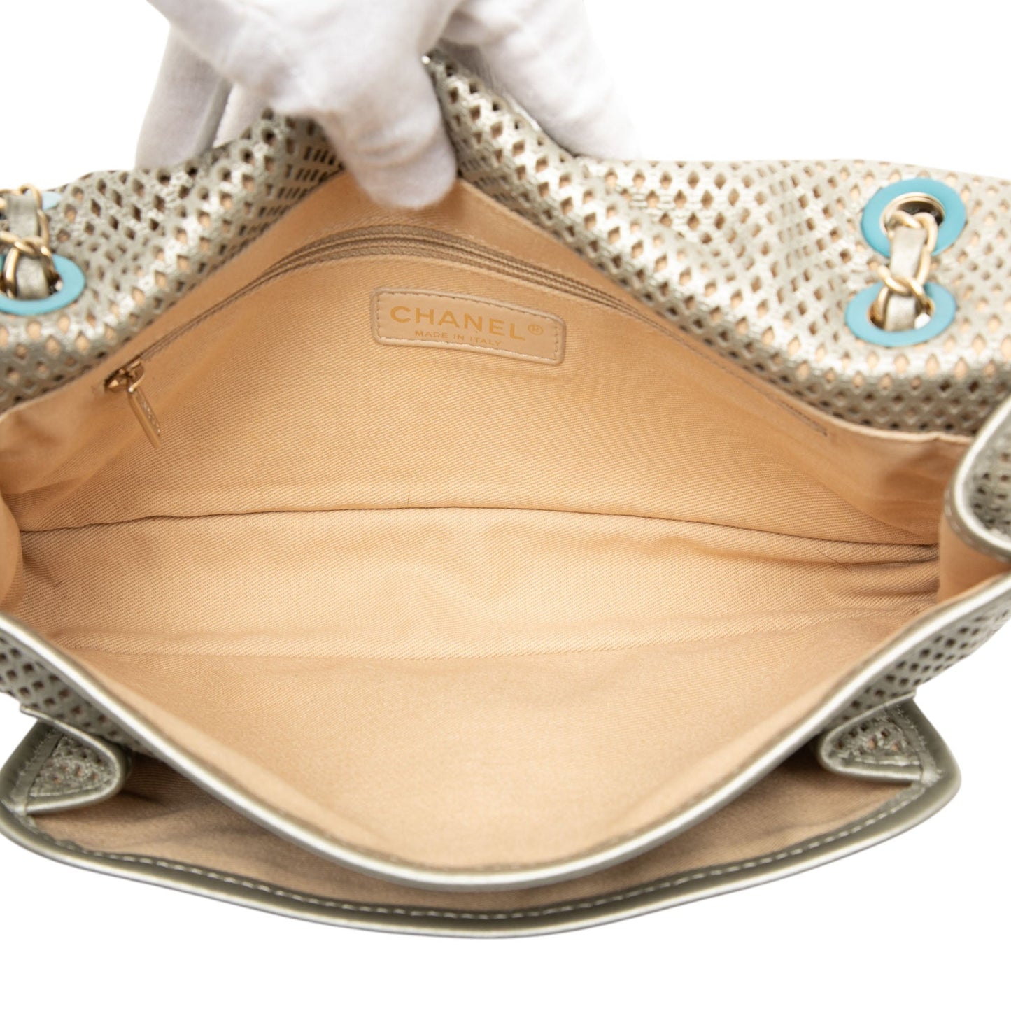Chanel Medium Perforated Calfskin Up In The Air Flap