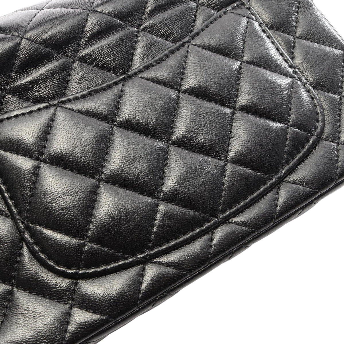 Chanel Mini CC Quilted Lambskin So Black Chain Top Handle Bag
