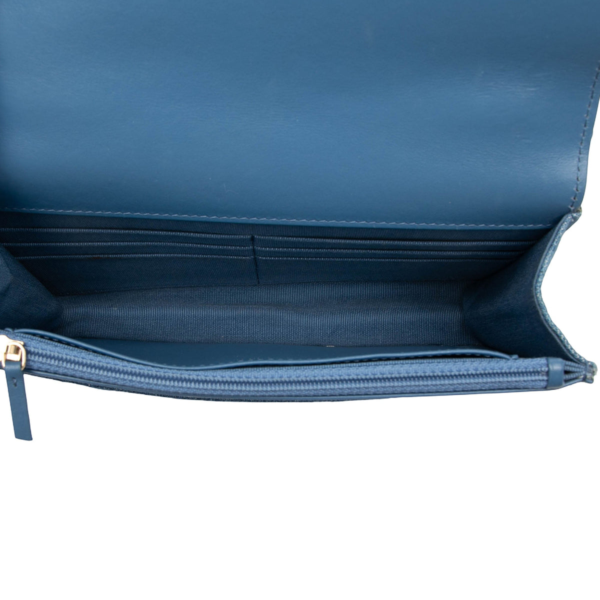 Chanel Denim 19 Flap Wallet On Chain