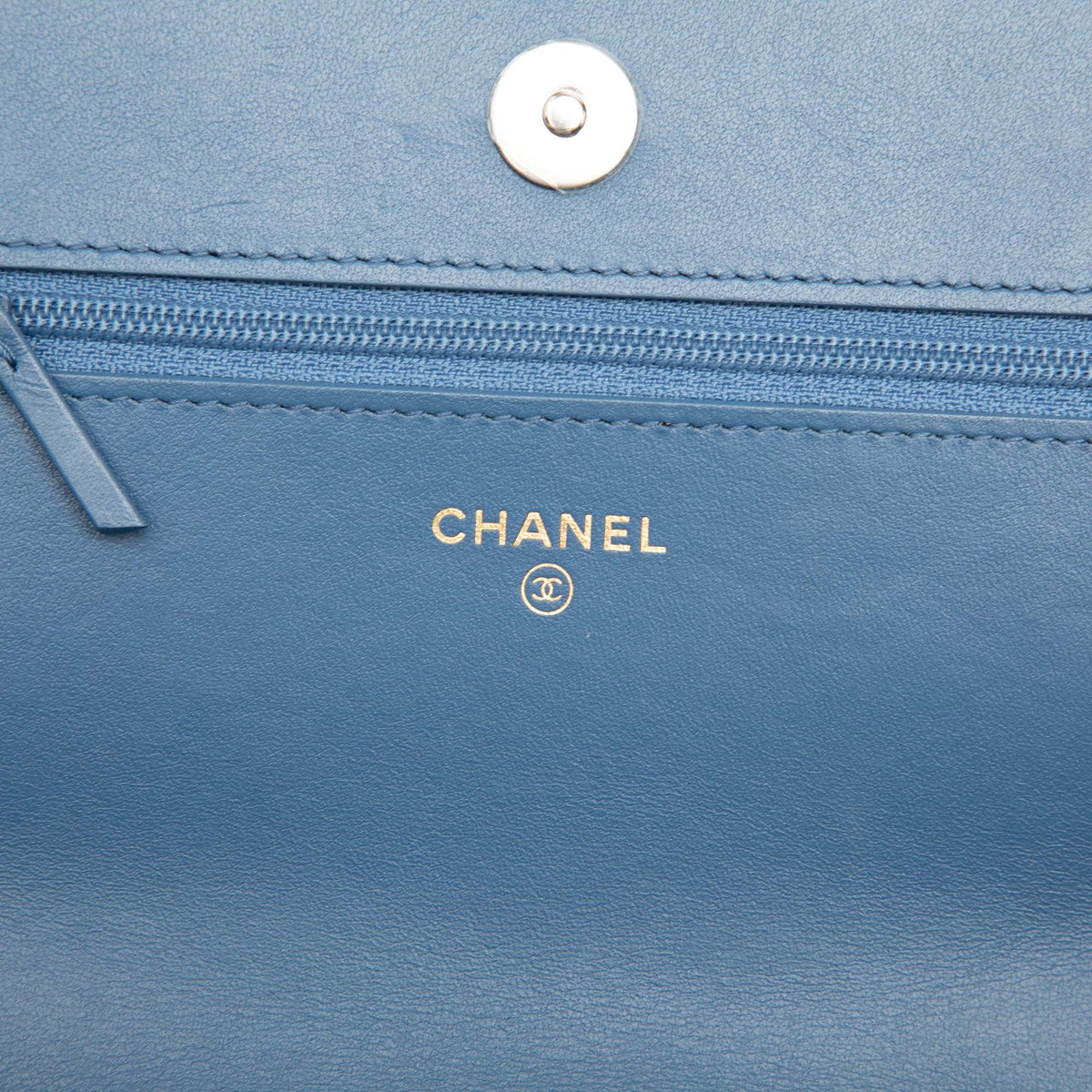 Chanel Denim 19 Flap Wallet On Chain