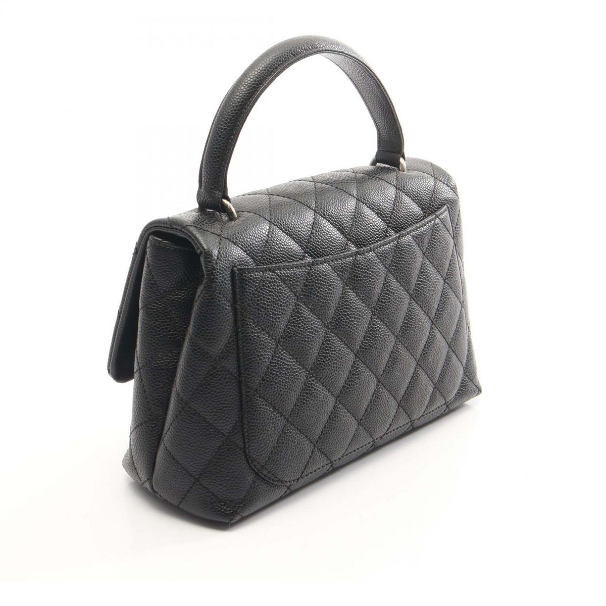 Chanel CC Caviar Top Handle Flap