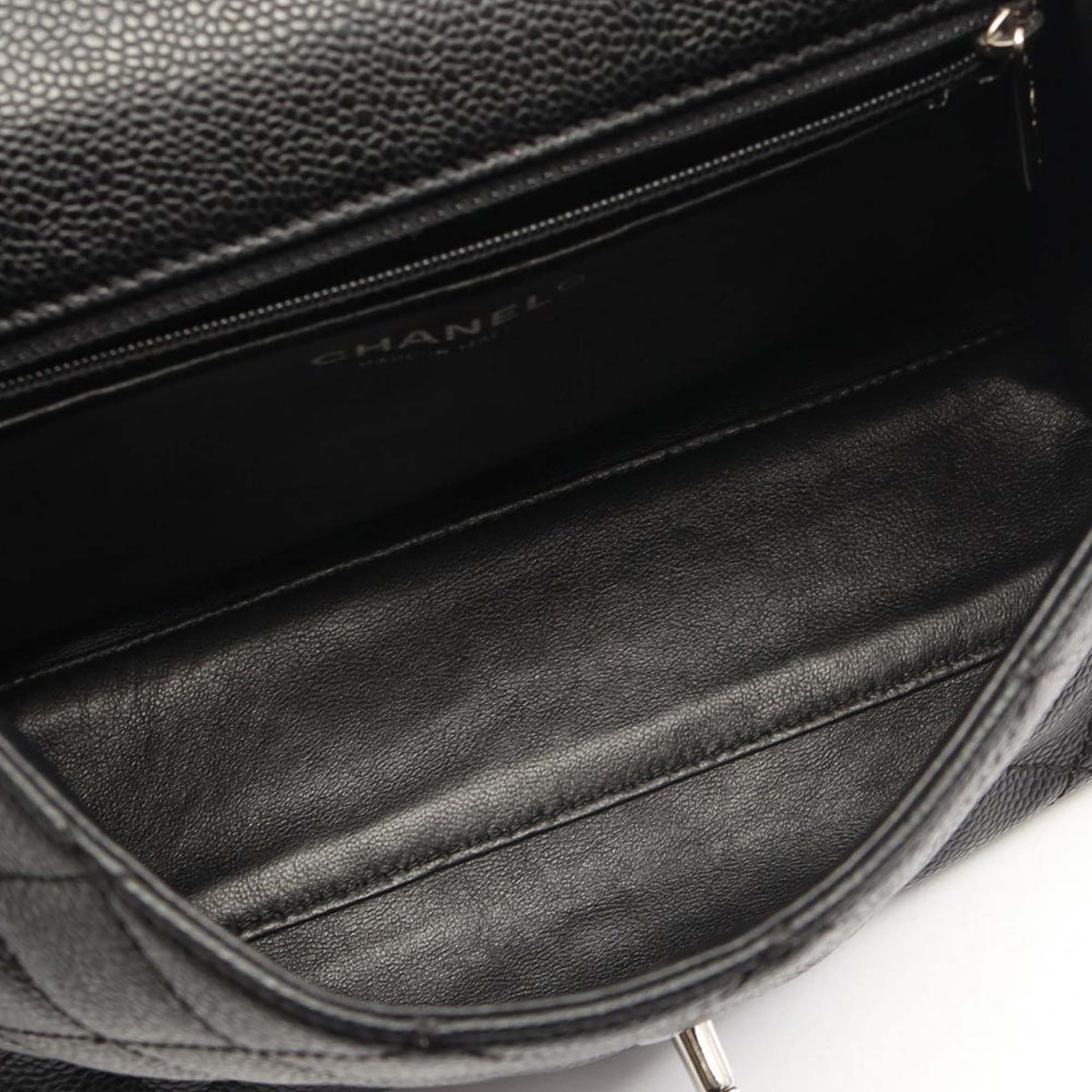 Chanel CC Caviar Top Handle Flap