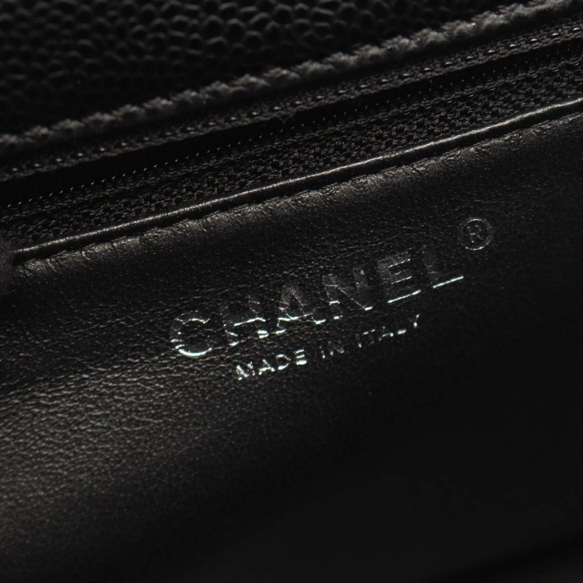 Chanel CC Caviar Top Handle Flap