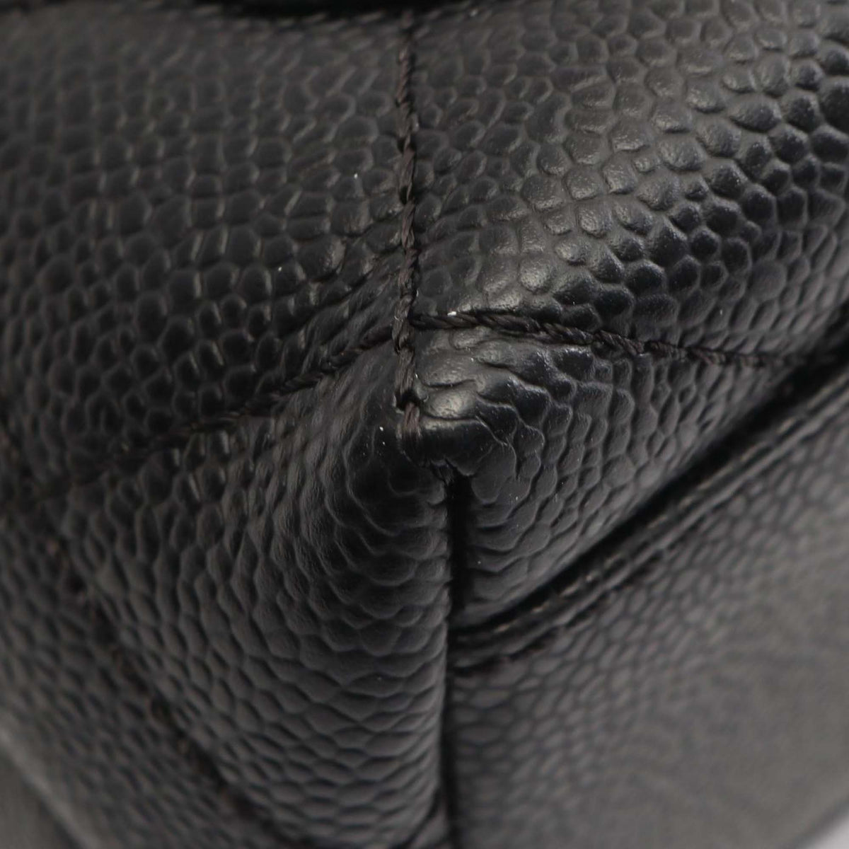 Chanel CC Caviar Top Handle Flap