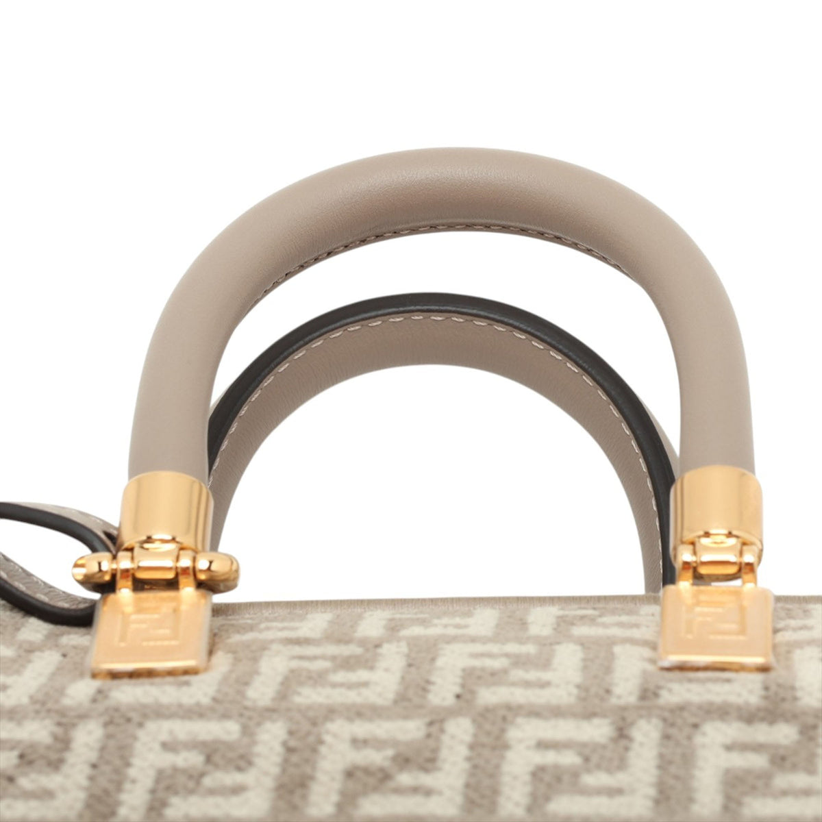 Fendi Mini Zucca Tapestry By The Way Satchel — Beige