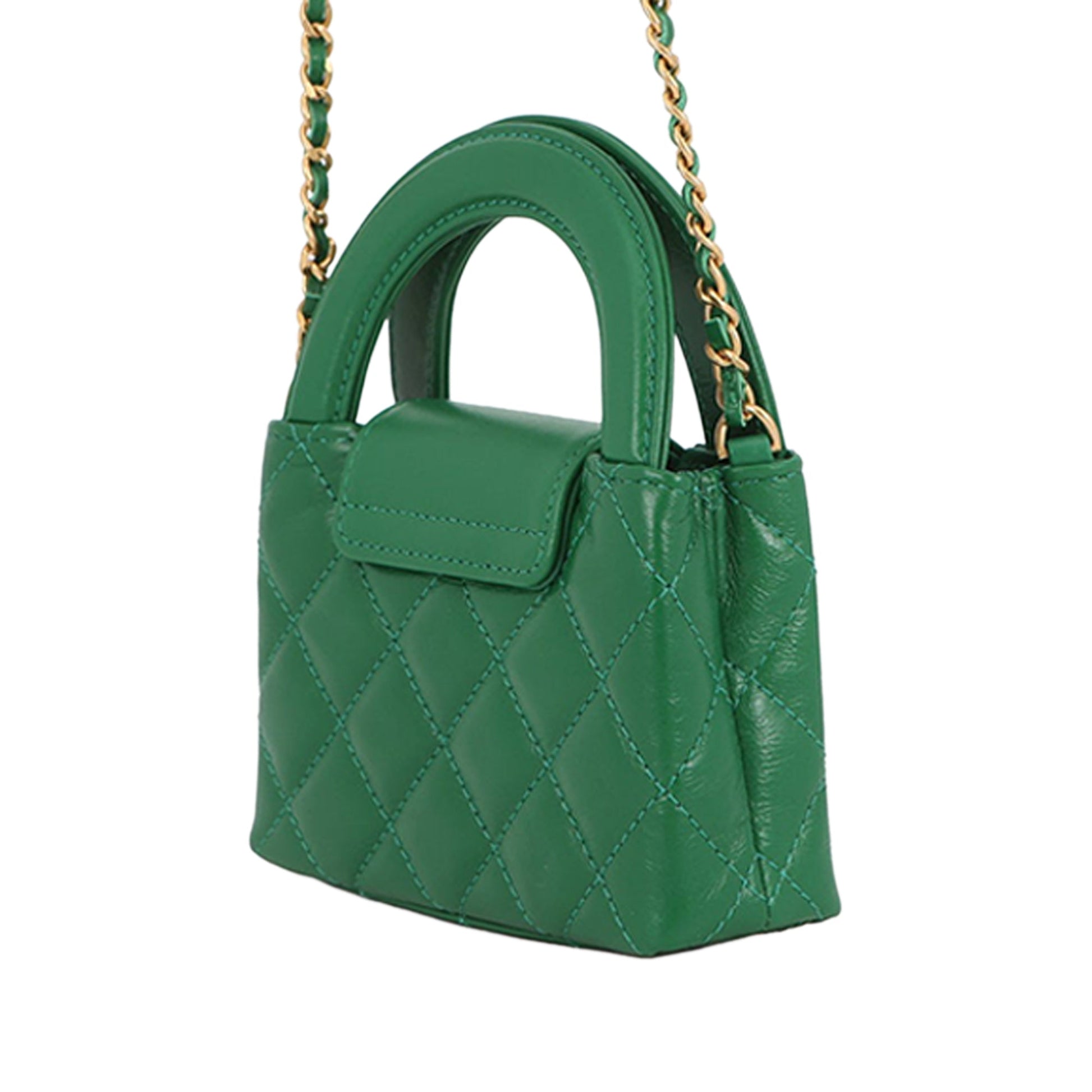Nano Aged Calfskin Kelly Shopper Bag