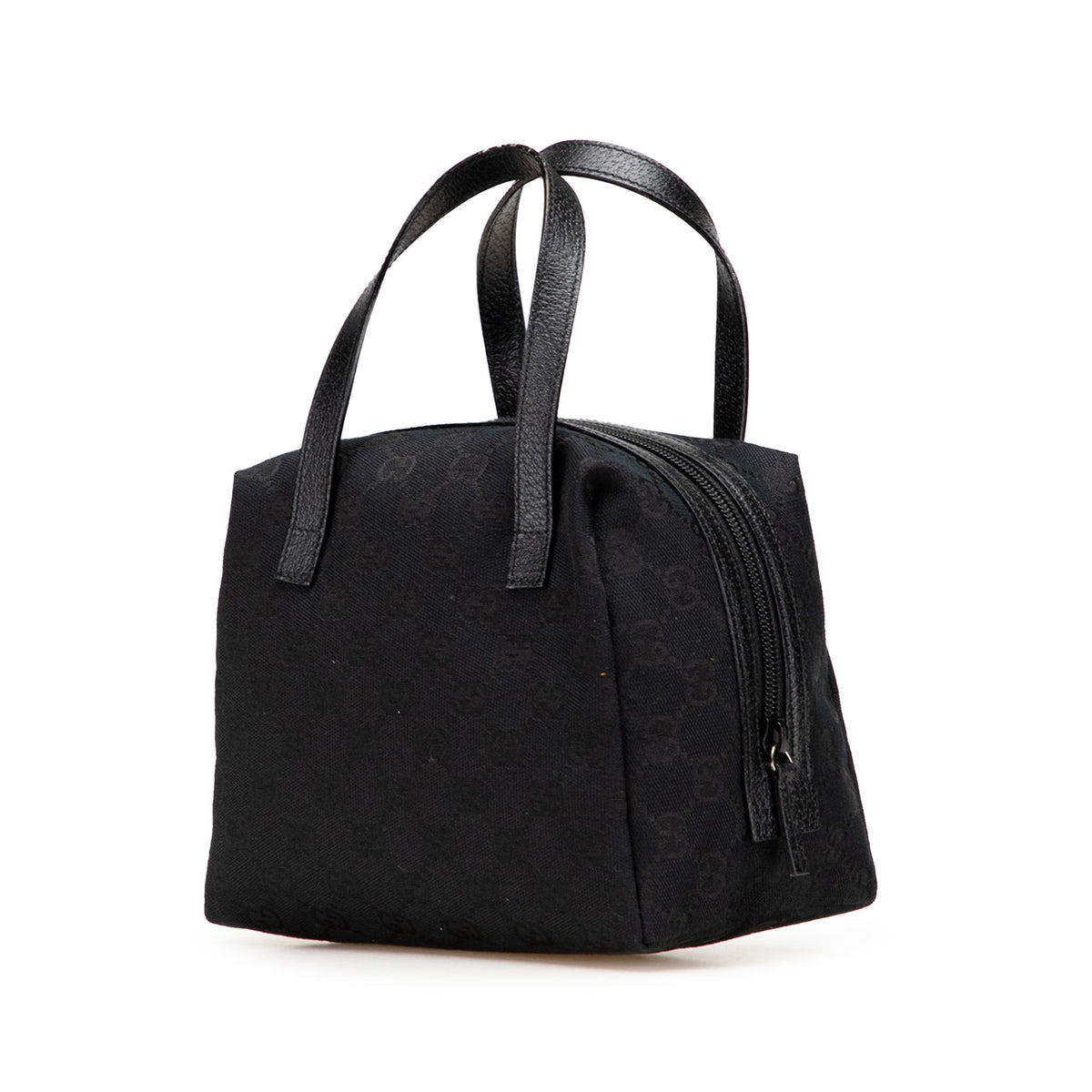 Gucci Mini GG Canvas Balthus Tofu Bag — Black