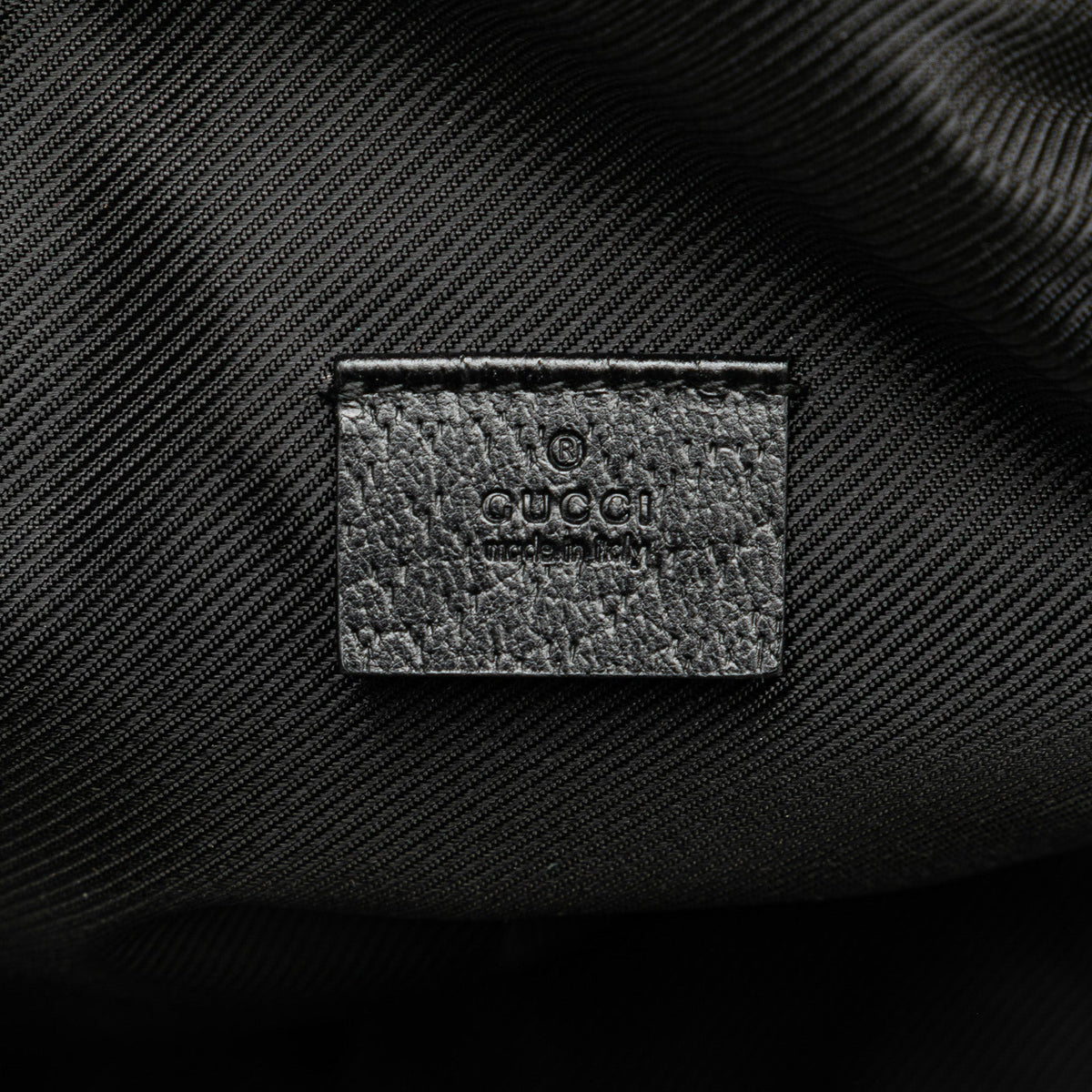 Gucci Mini GG Canvas Balthus Tofu Bag — Black