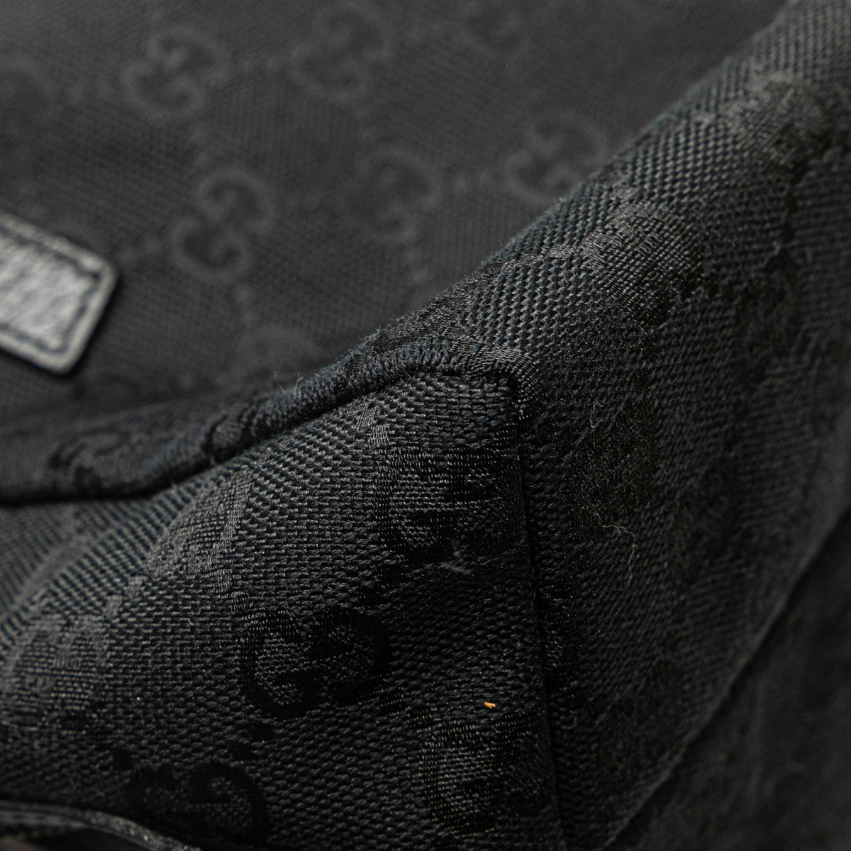 Gucci Mini GG Canvas Balthus Tofu Bag — Black