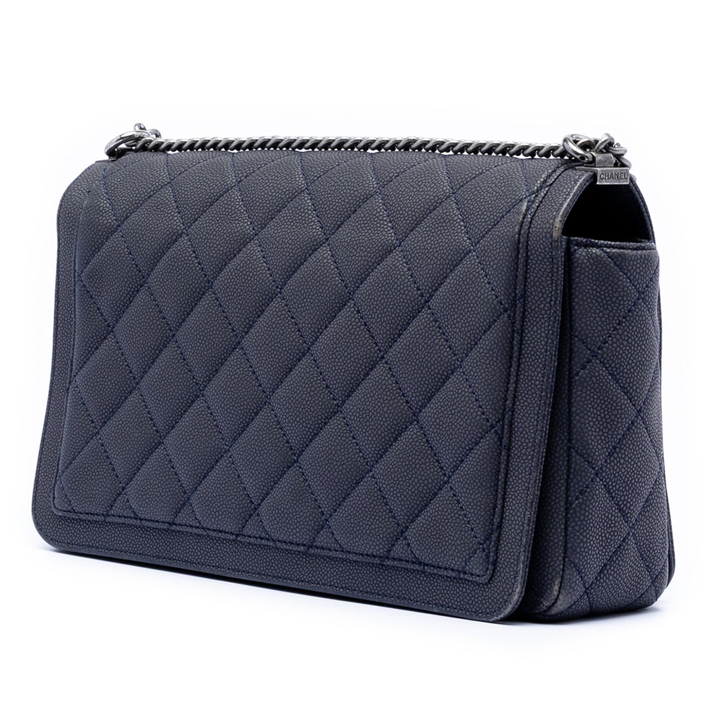 Chanel Large Washed Caviar Turn Around Ligne Flap