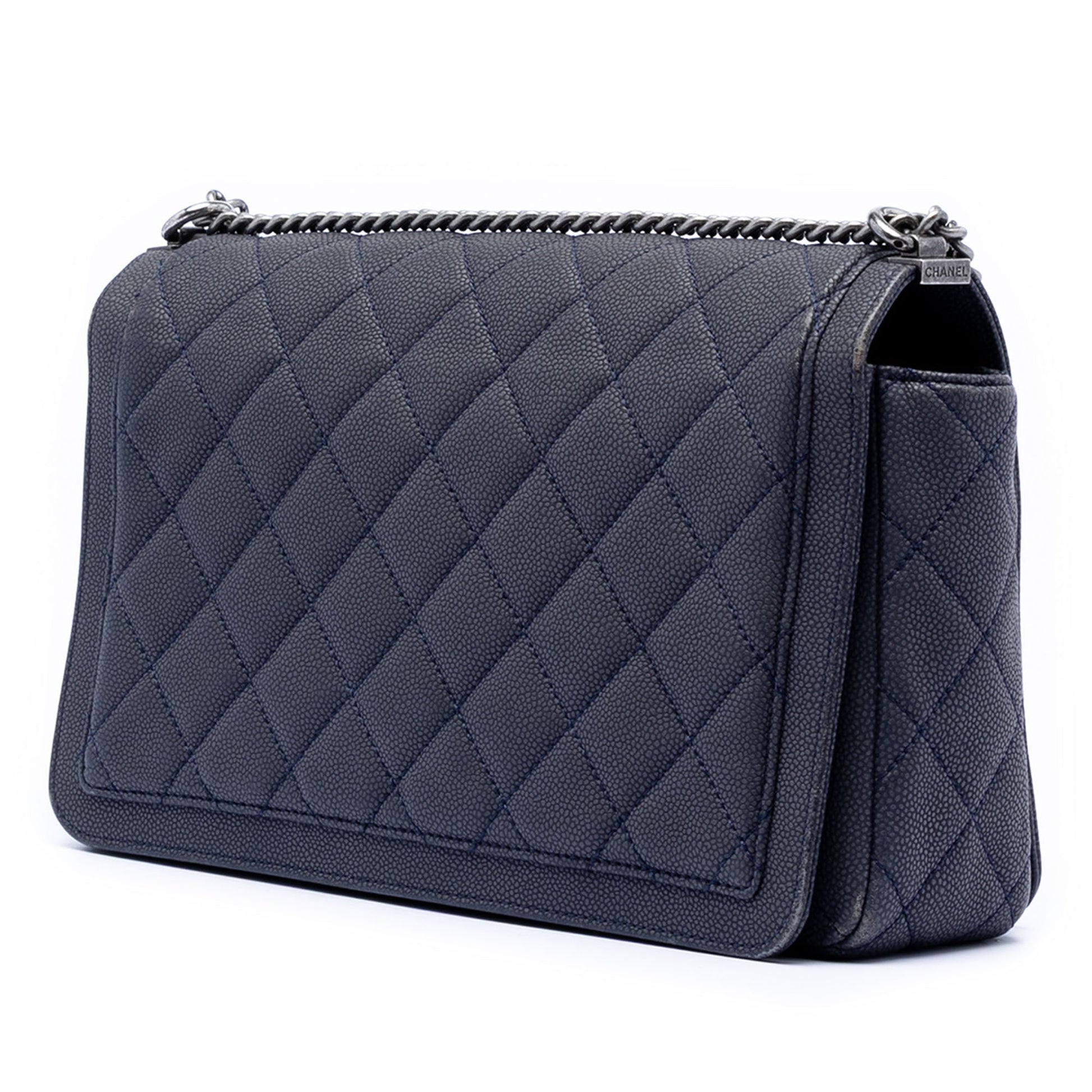 Chanel Large Washed Caviar Turn Around Ligne Flap