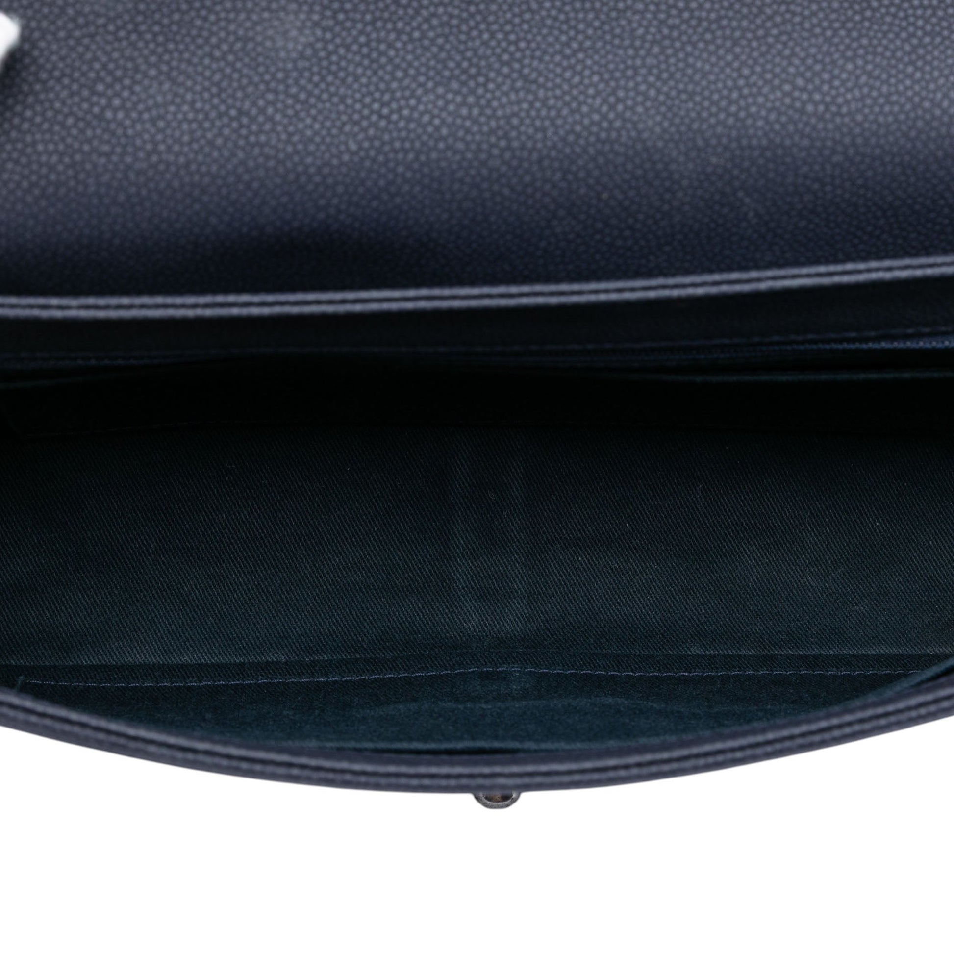 Chanel Large Washed Caviar Turn Around Ligne Flap