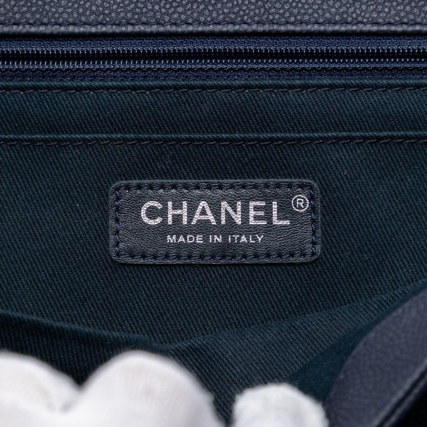 Chanel Large Washed Caviar Turn Around Ligne Flap