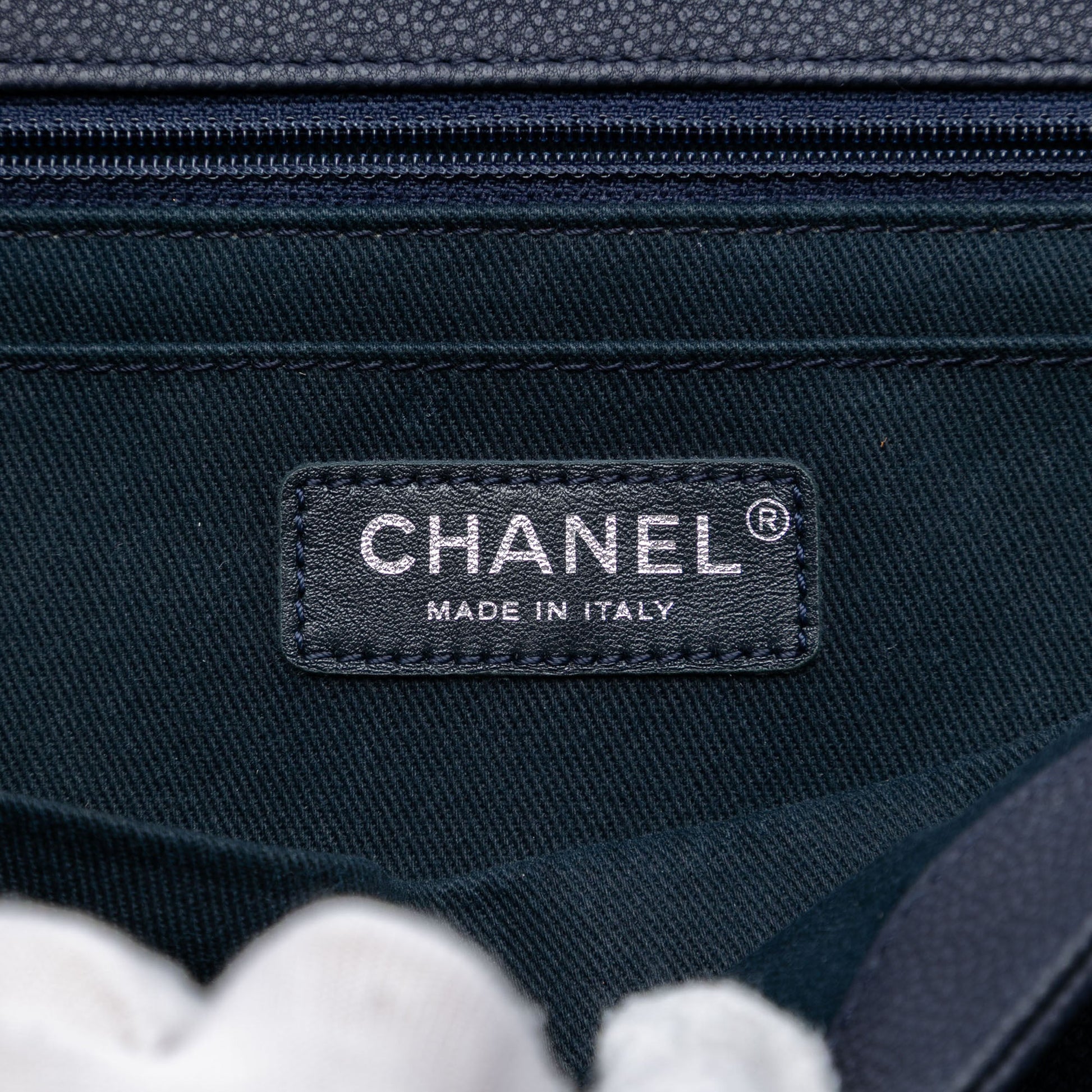 Chanel Large Washed Caviar Turn Around Ligne Flap