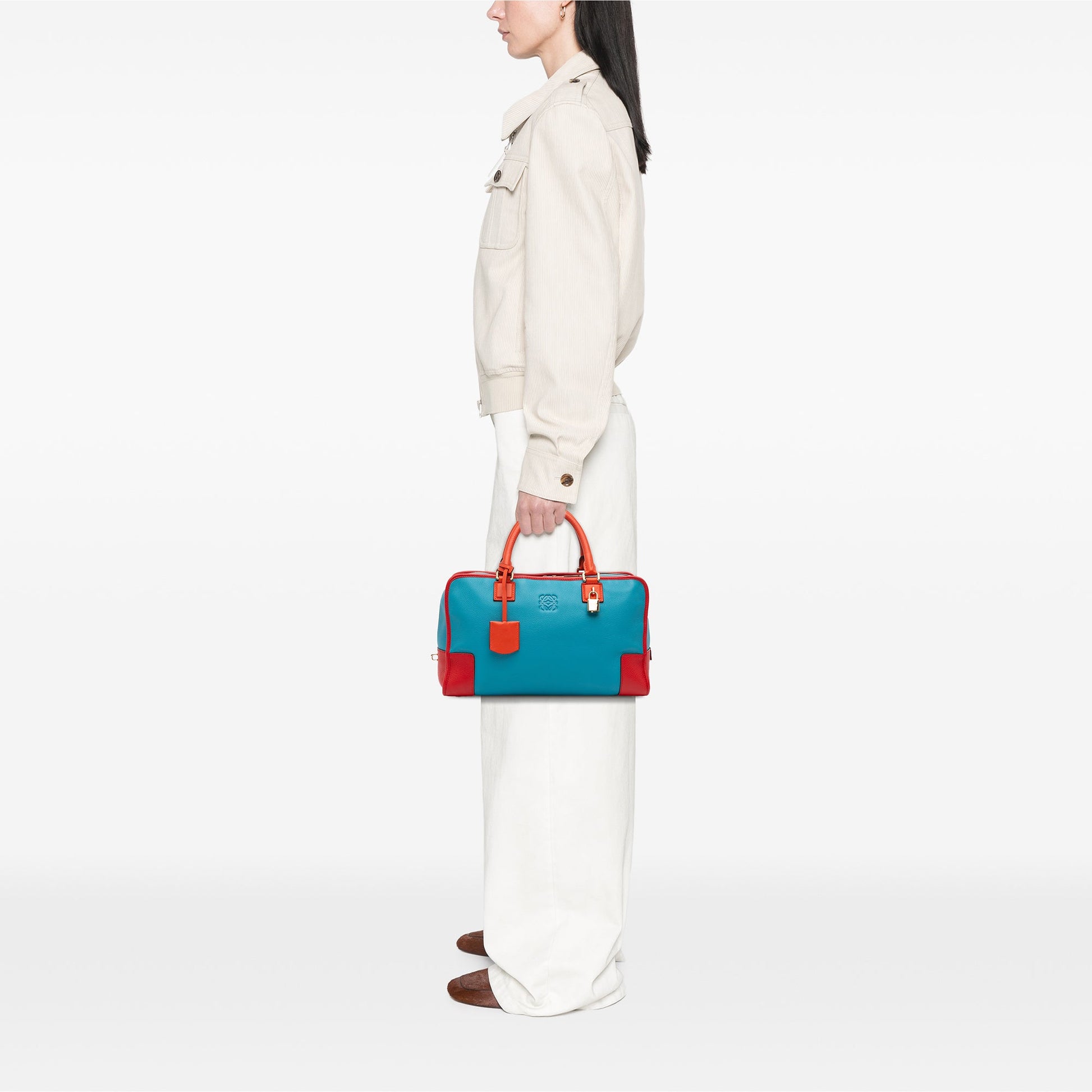 LOEWE Tricolor Leather Amazona 36