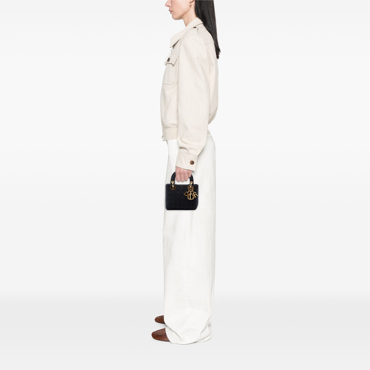 Dior Mini Nylon Microcannage Lady Dior