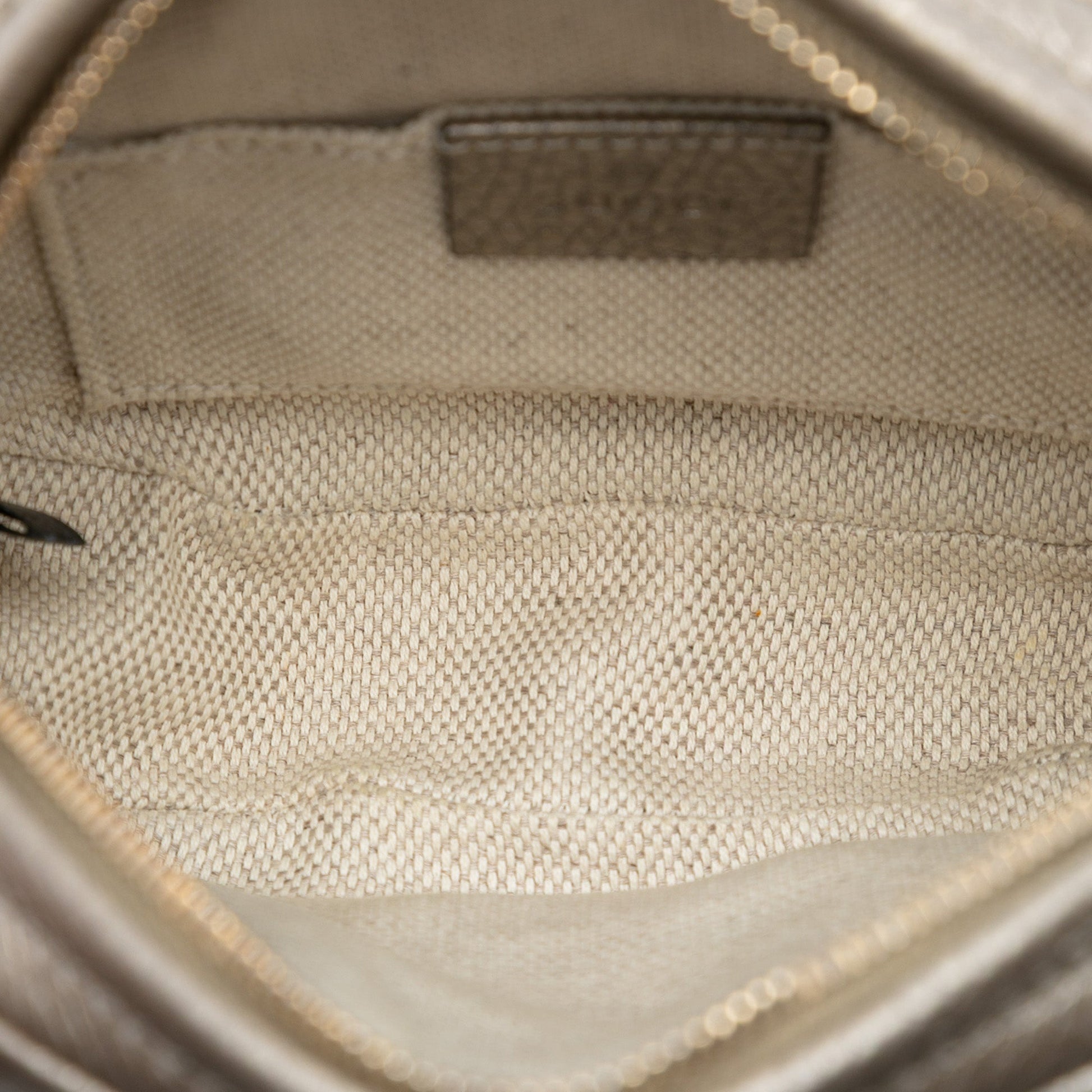 Gucci Mini Metallic Pebbled Calfskin Soho Chain Crossbody