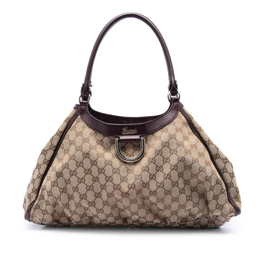 Gucci Large GG Canvas Abbey D Ring Shoulder Bag