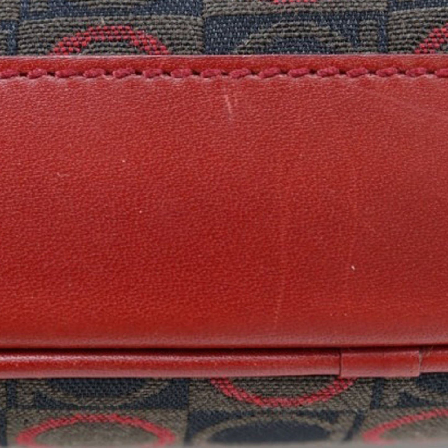 Ferragamo Gancini Canvas Shoulder Bag