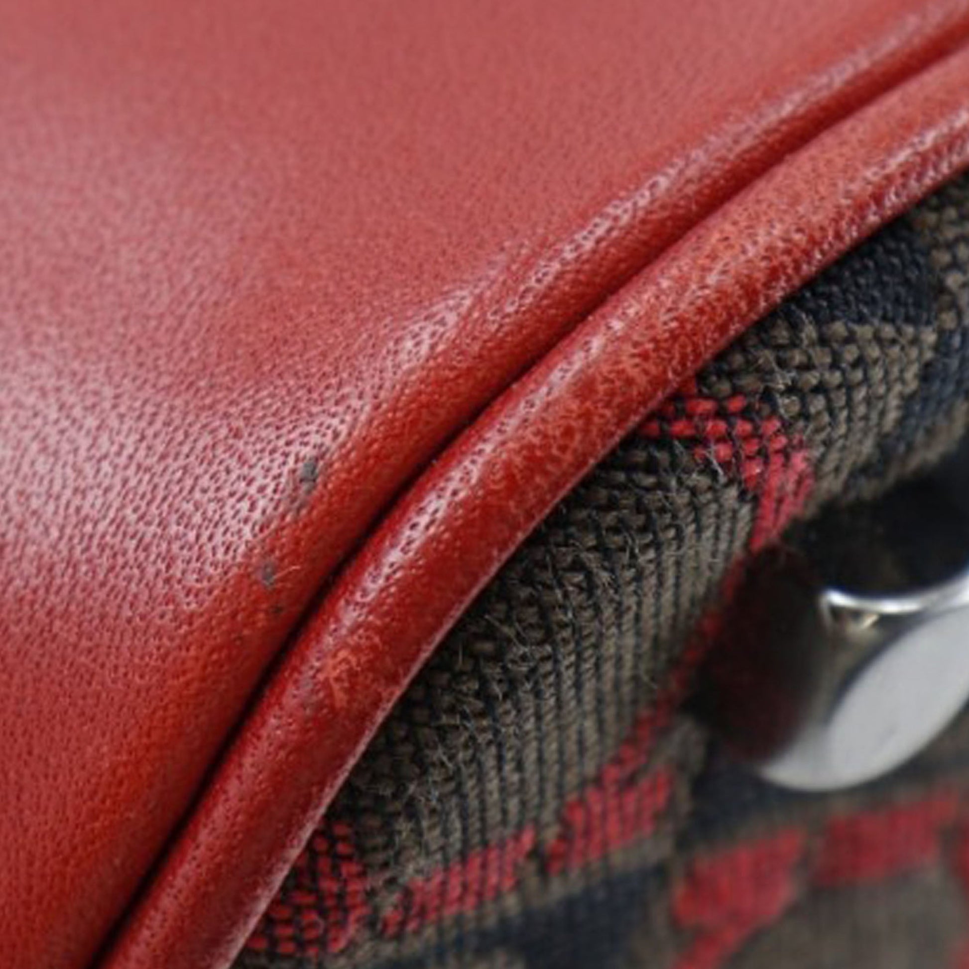Ferragamo Gancini Canvas Shoulder Bag