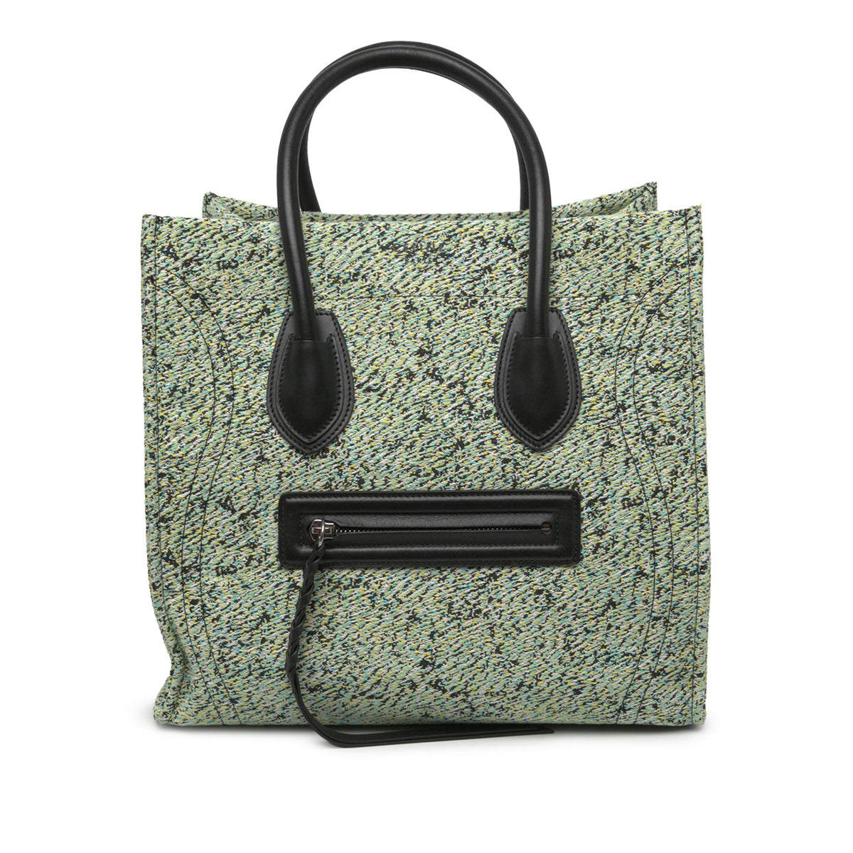 Celine Medium Tweed Phantom Luggage Tote — Green