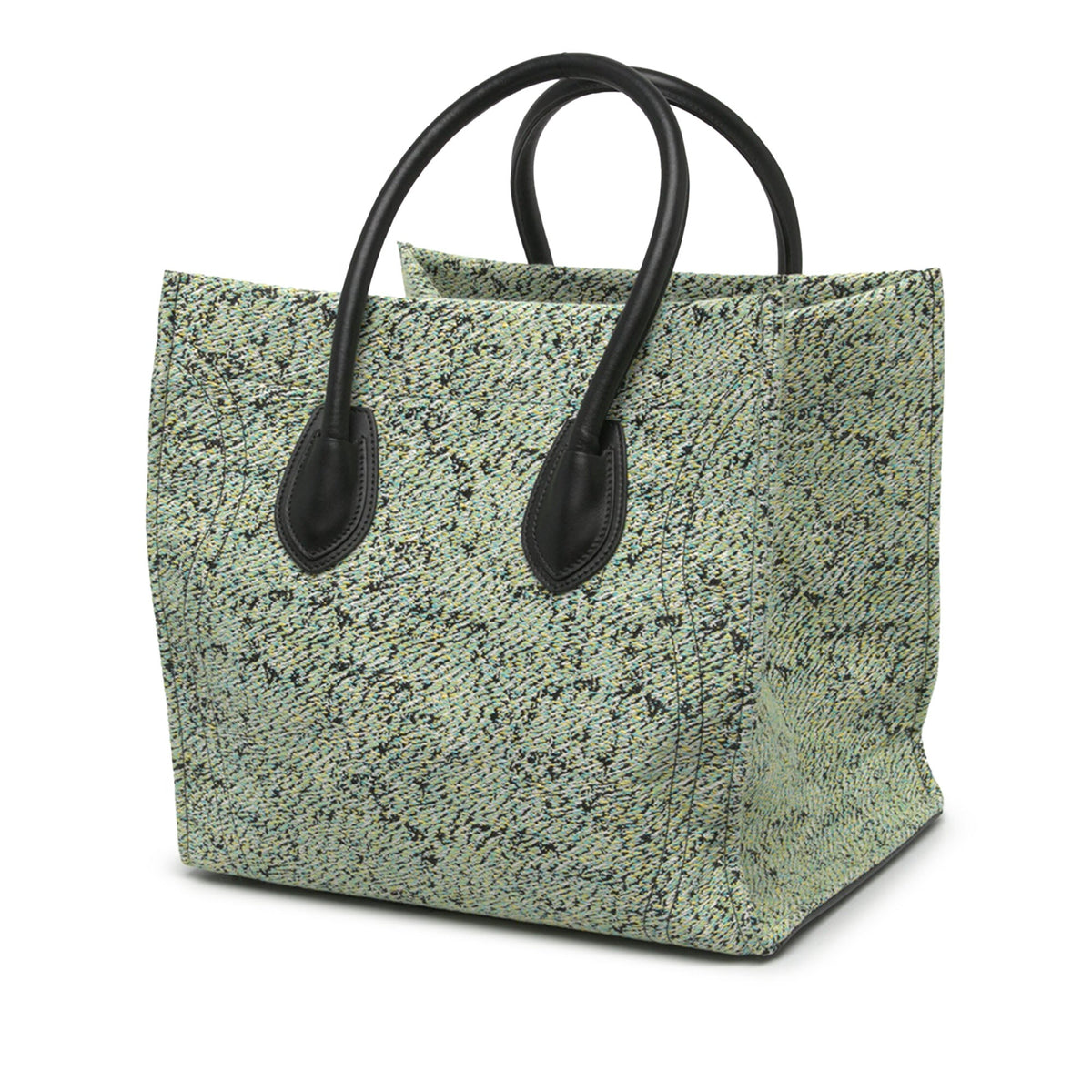 Celine Medium Tweed Phantom Luggage Tote — Green