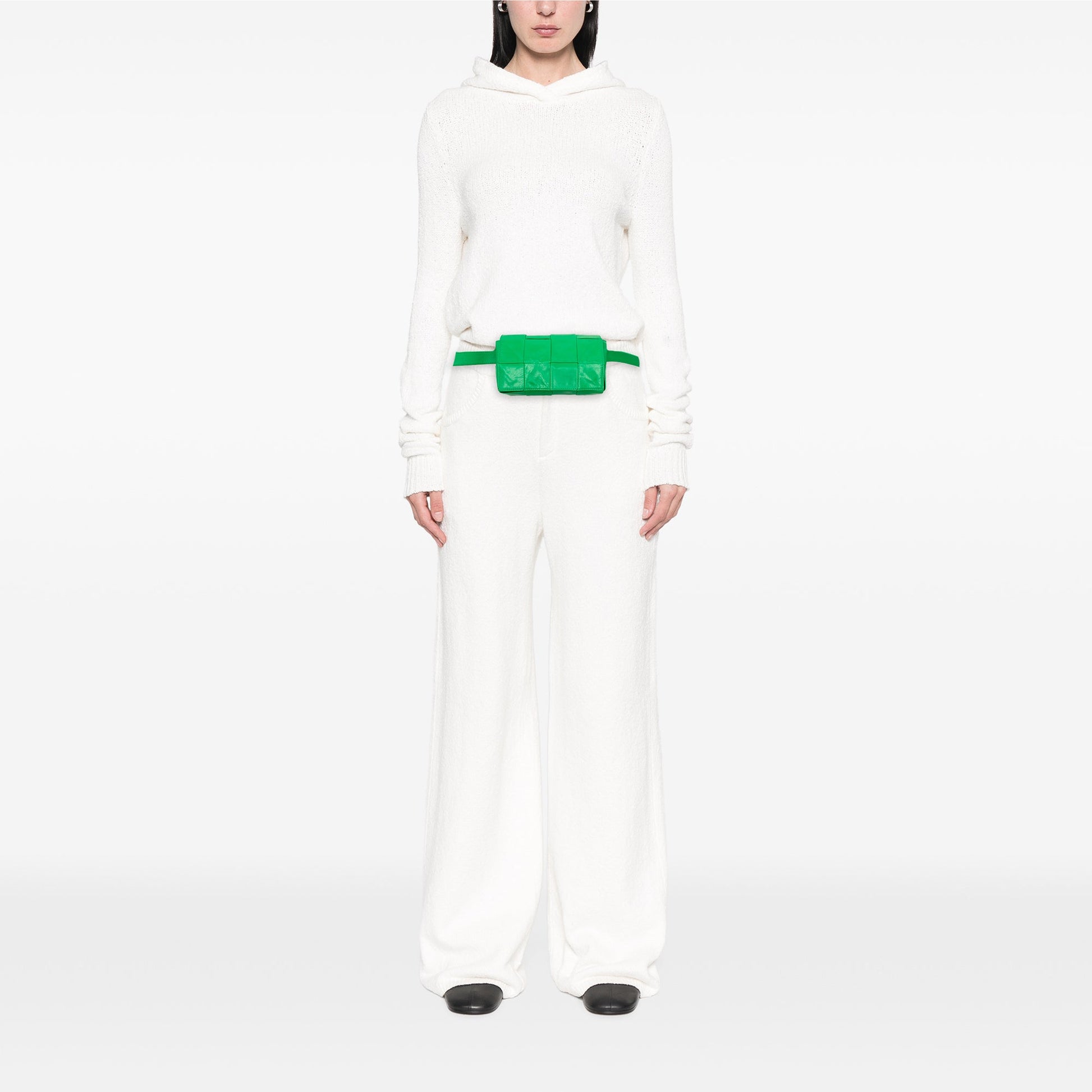 Bottega Veneta Mini Paper Calfskin Intrecciato Cassette Belt Bag