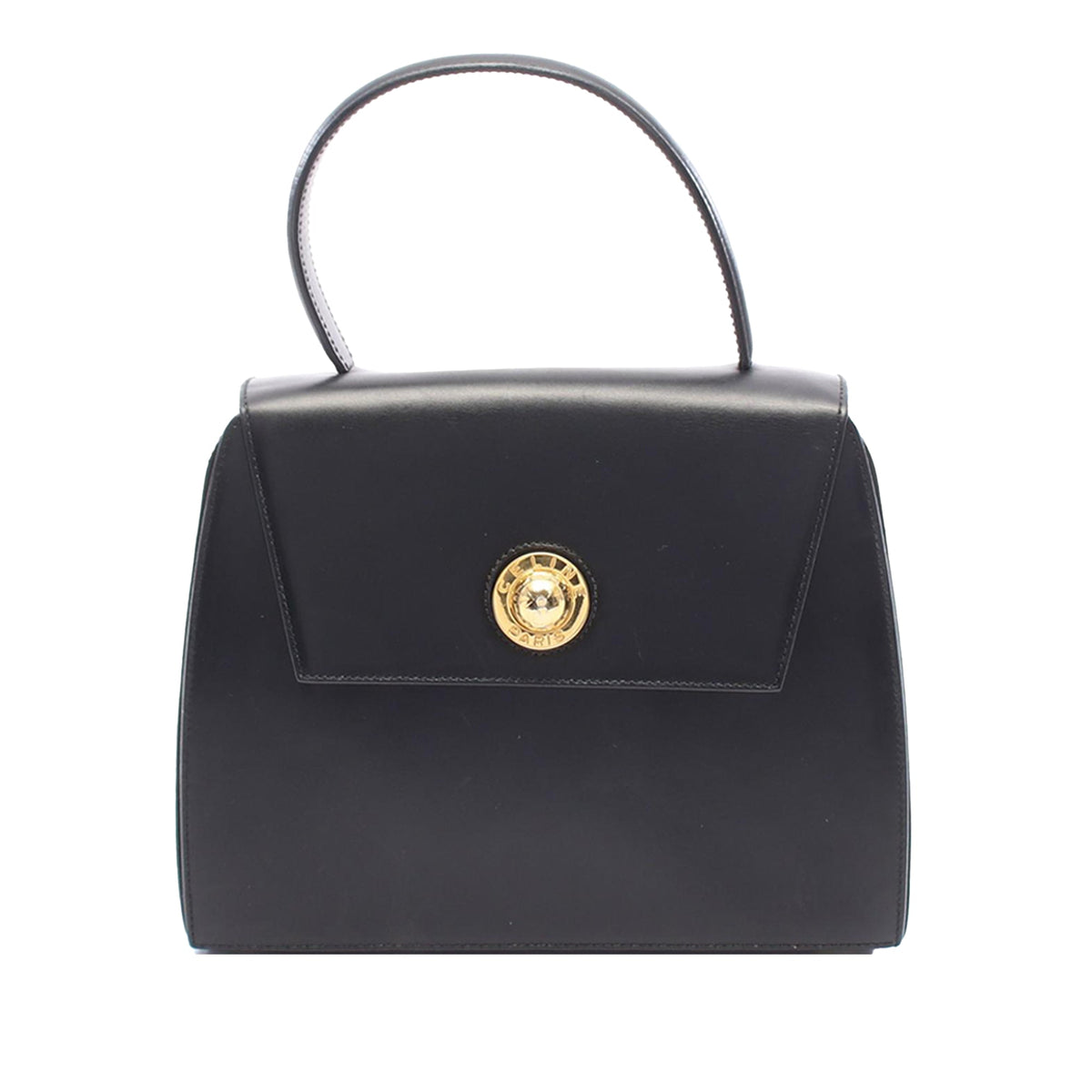 Celine Leather Handbag — Black