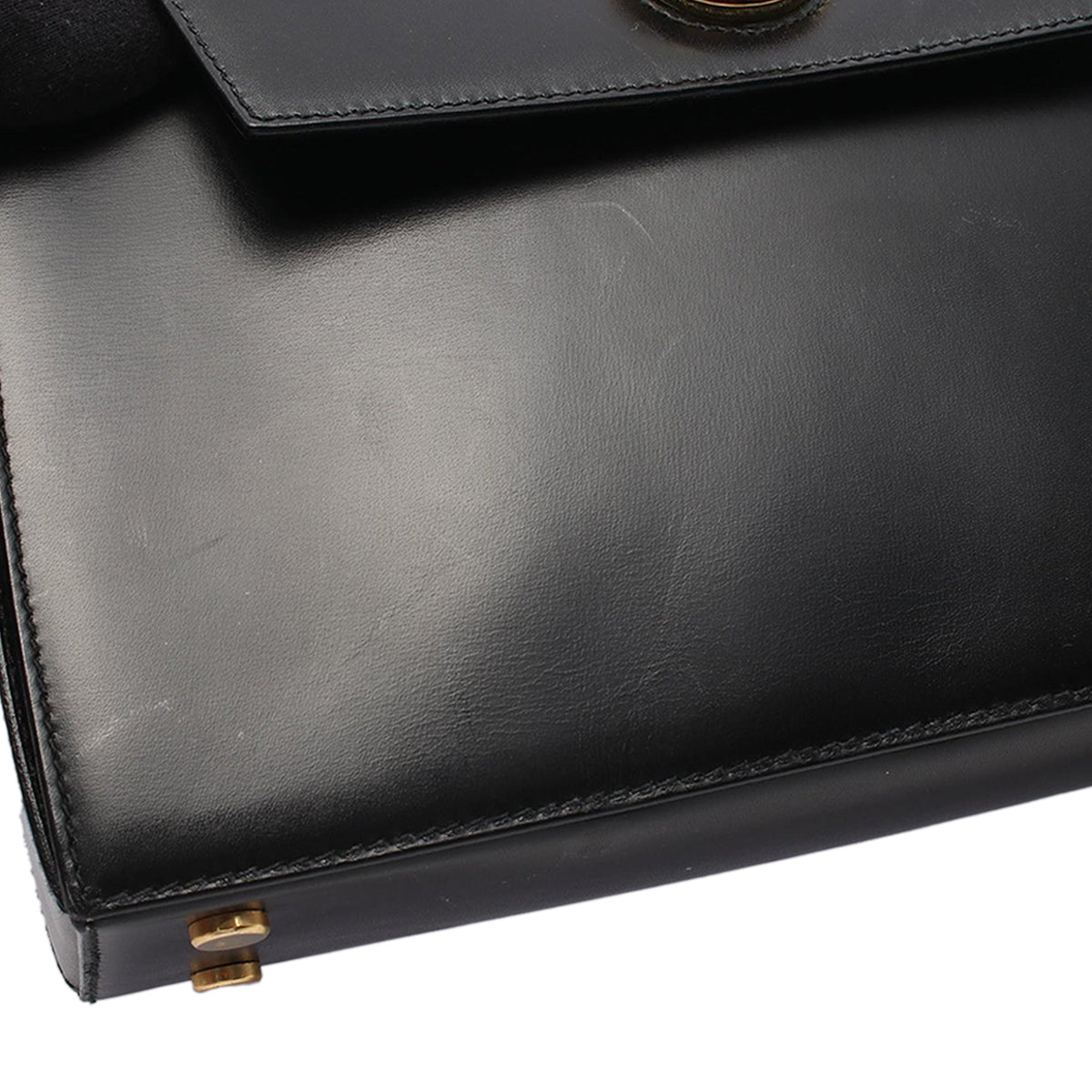 Celine Leather Handbag — Black