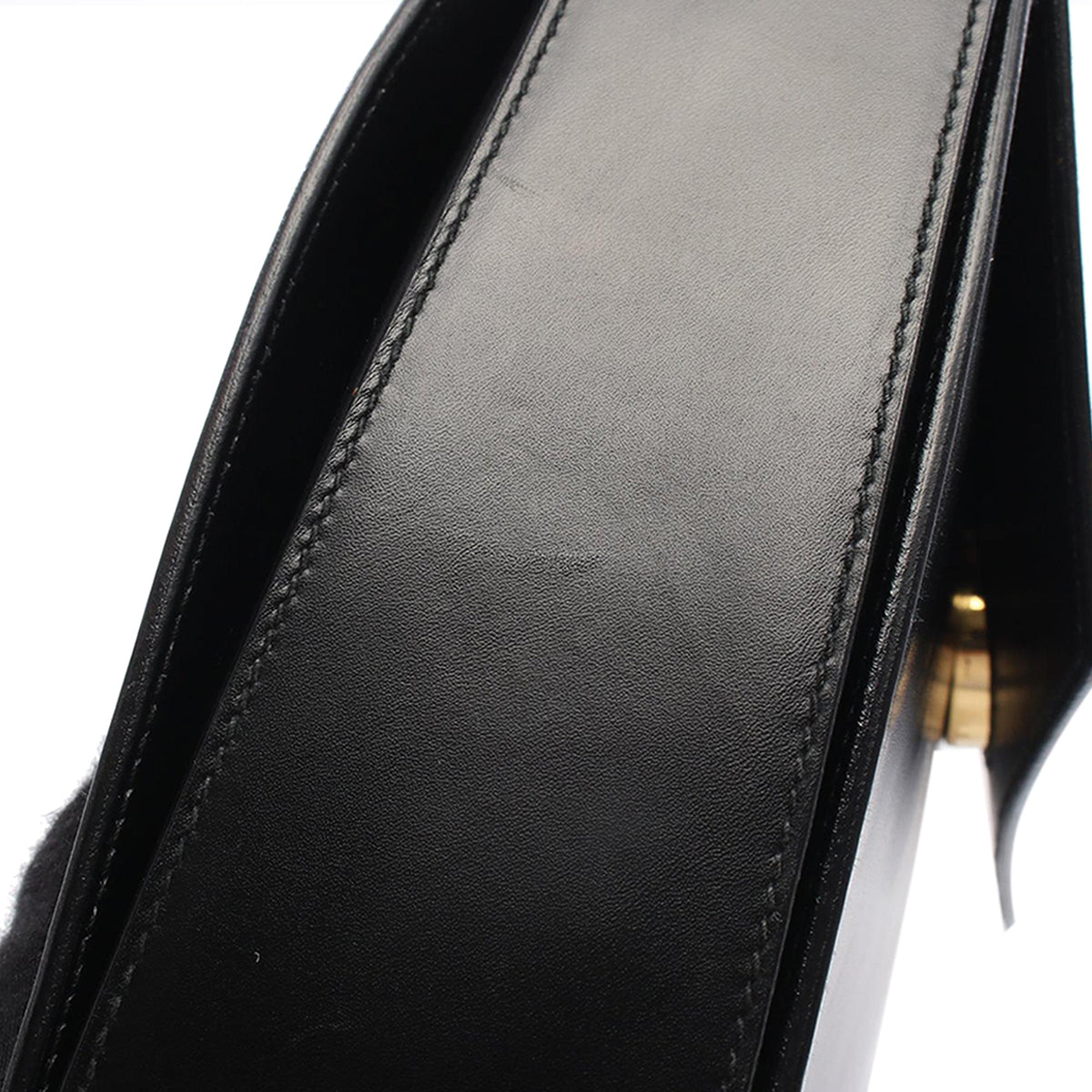 Celine Leather Handbag — Black