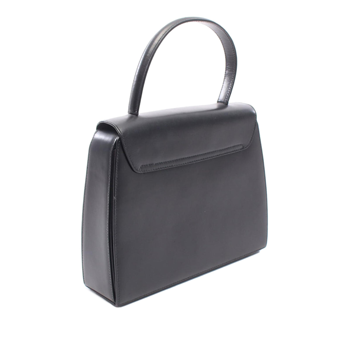 Celine Leather Handbag — Black