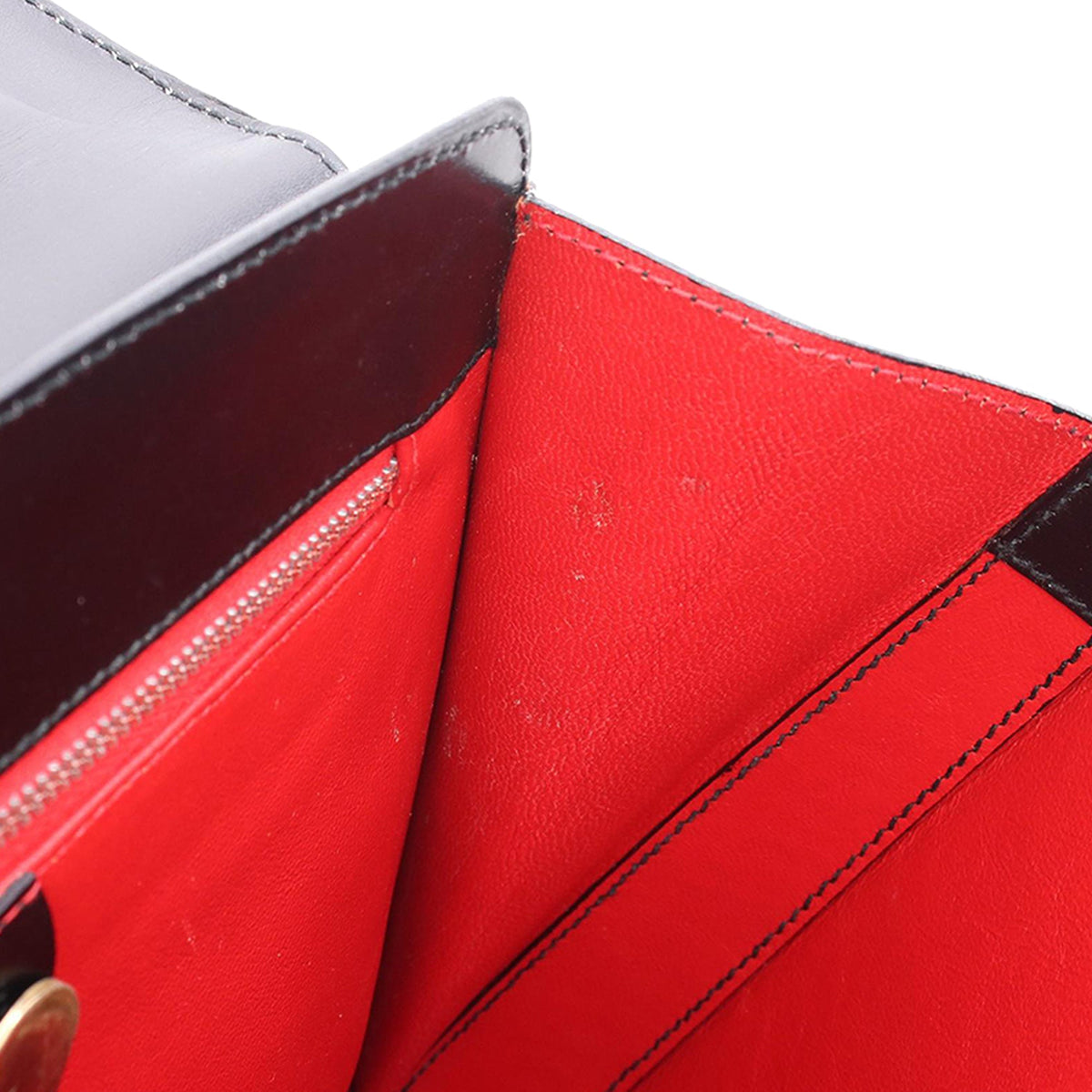 Celine Leather Handbag — Black