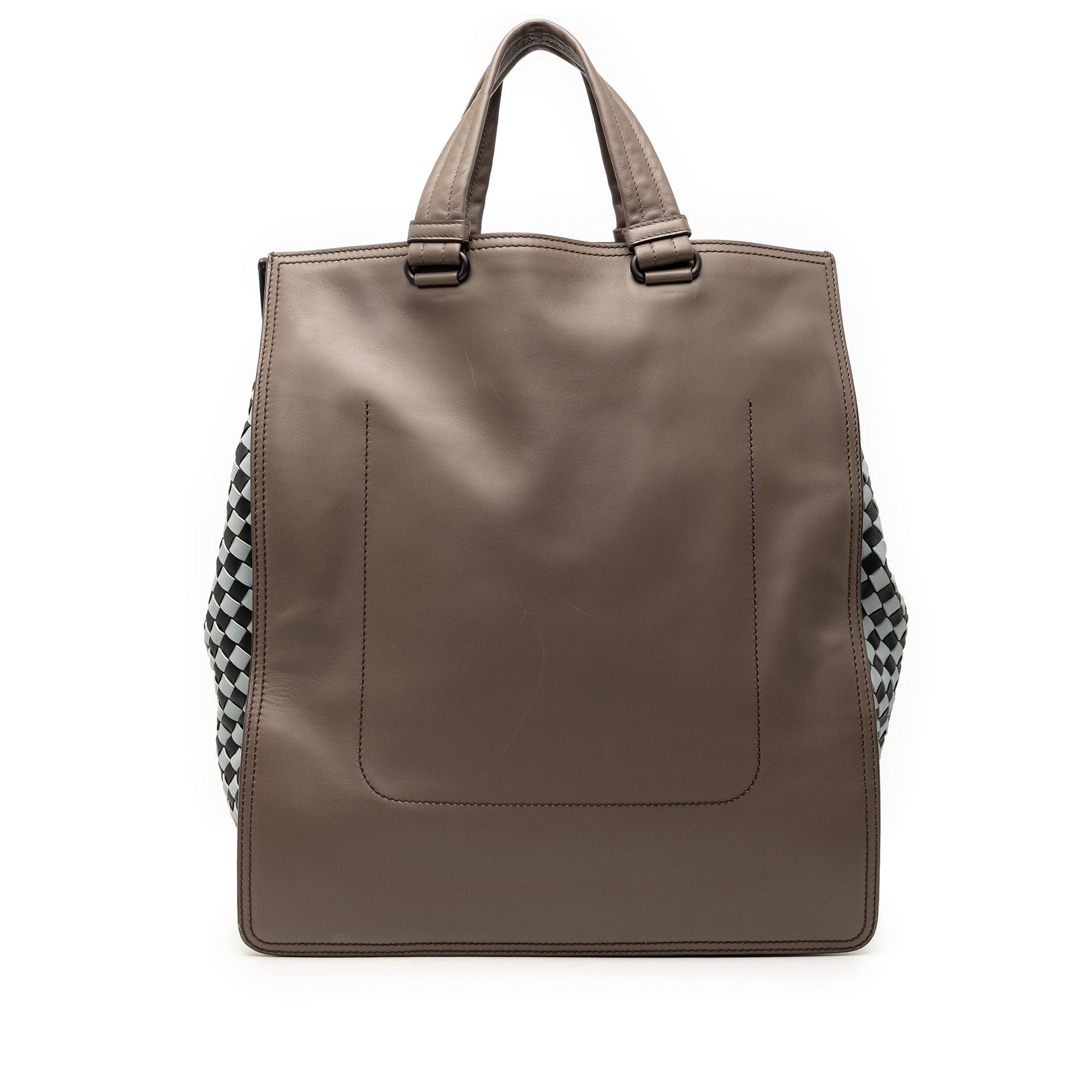 Bottega Veneta Intrecciato Trimmed Leather Tote