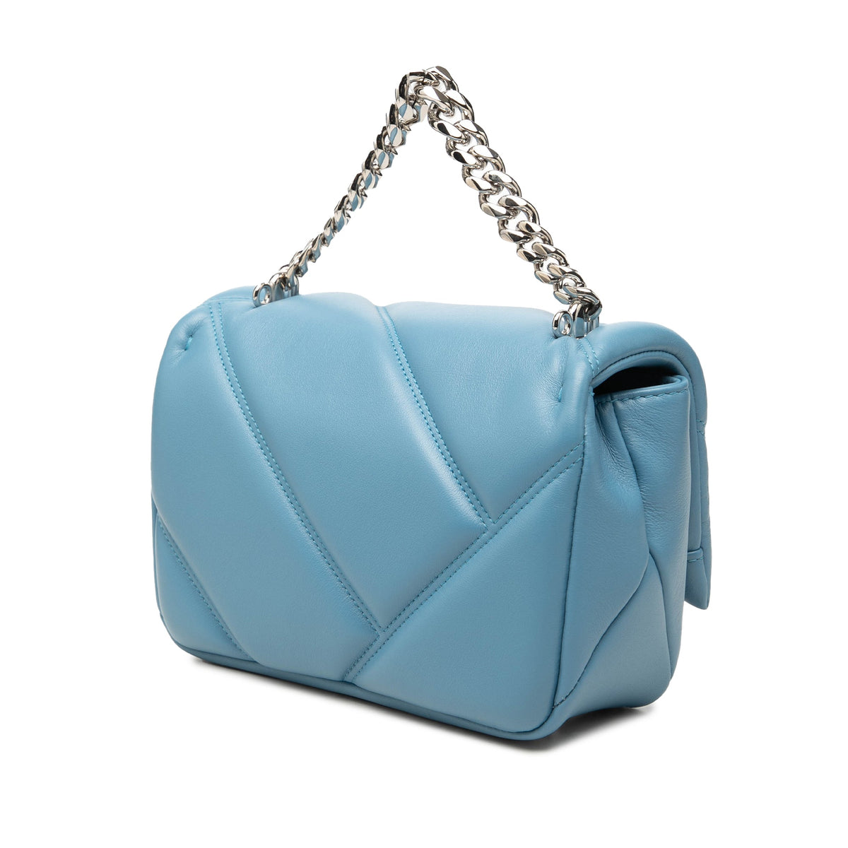 Bvlgari Mini Leather Serpenti Cabochon Satchel — Blue