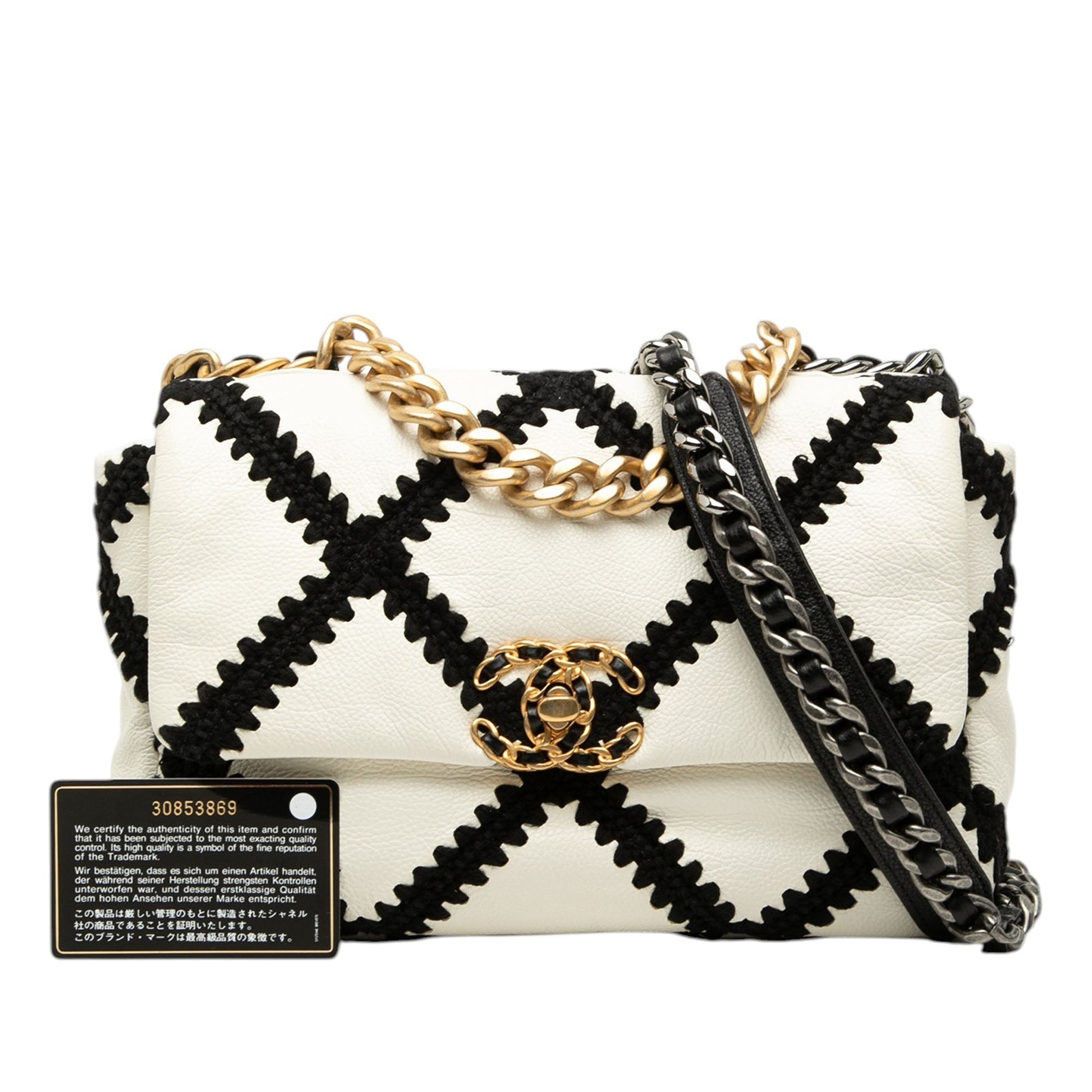 Chanel Medium Crochet Calfskin 19 Flap