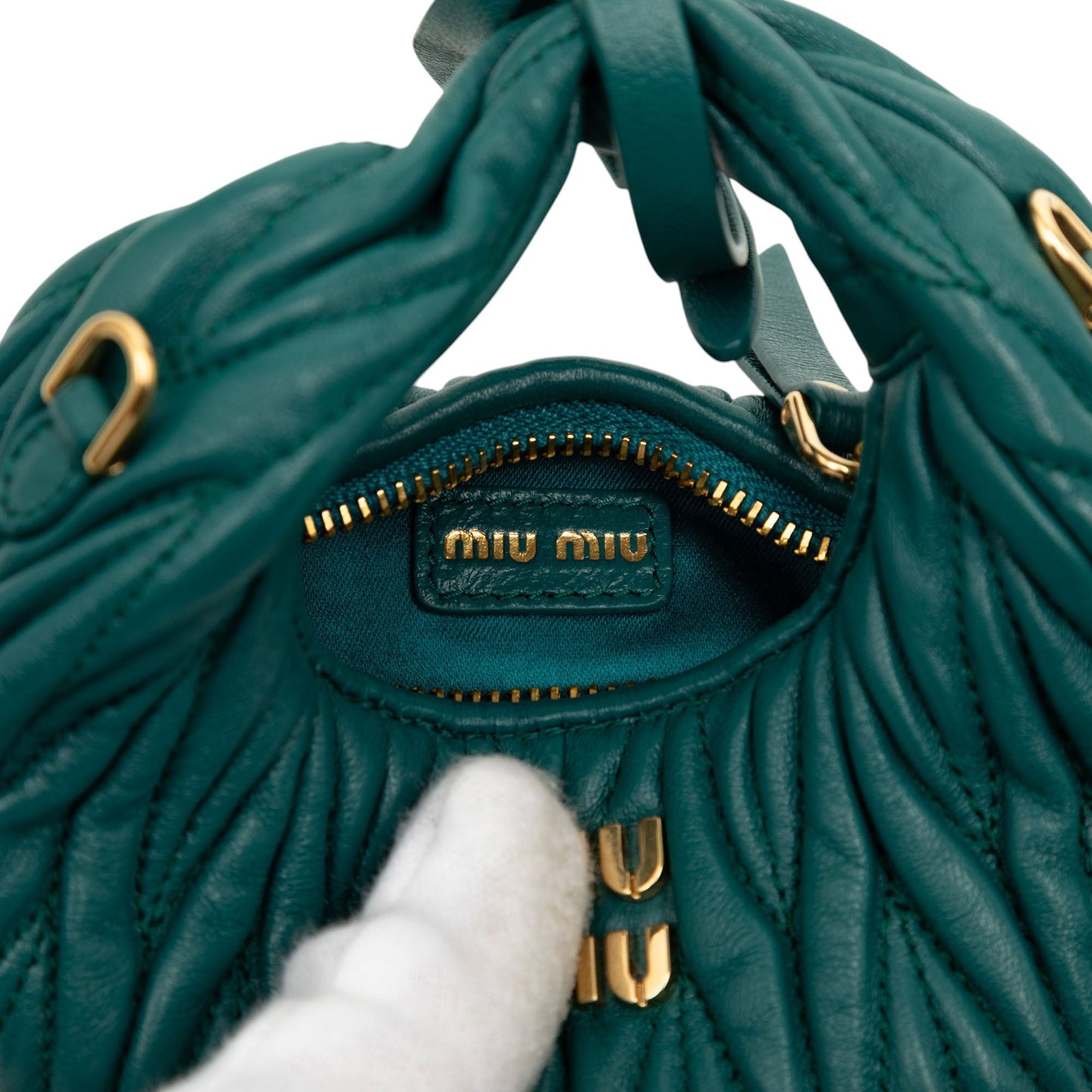 Miu Miu Micro Nappa Matelasse Wander Bag