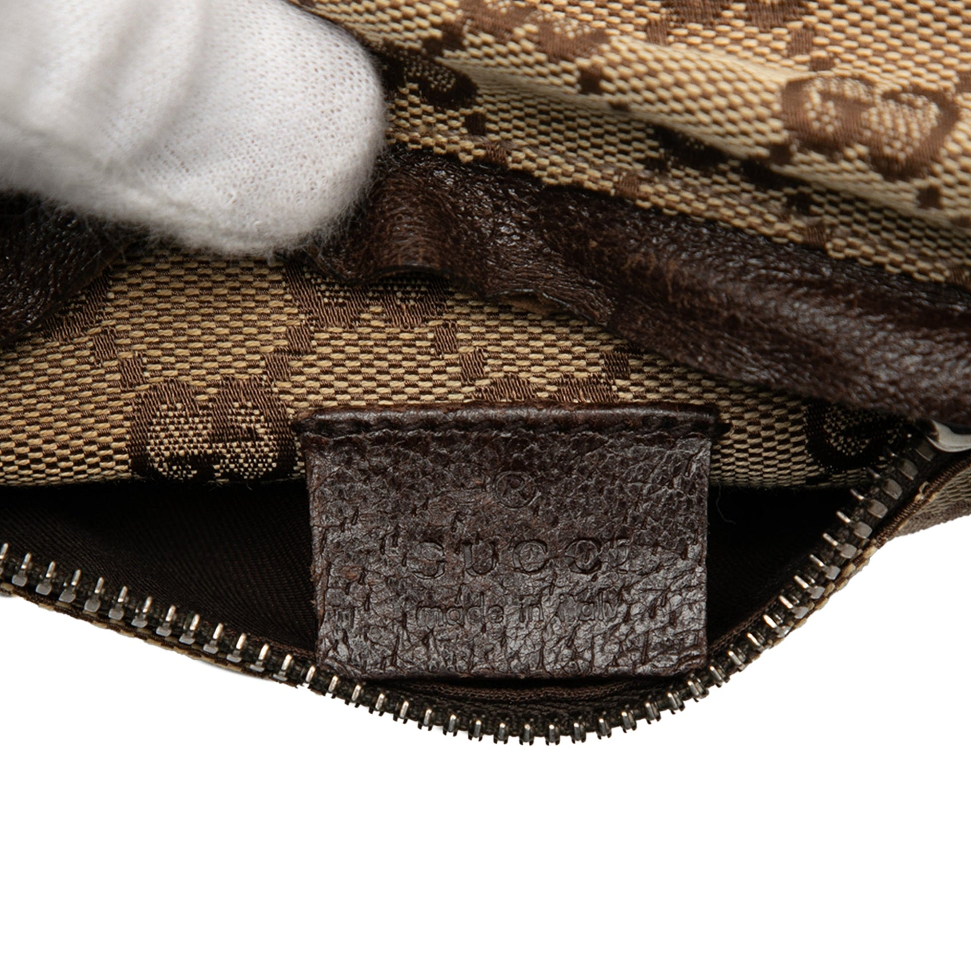 Gucci GG Canvas Double Pocket Belt Bag