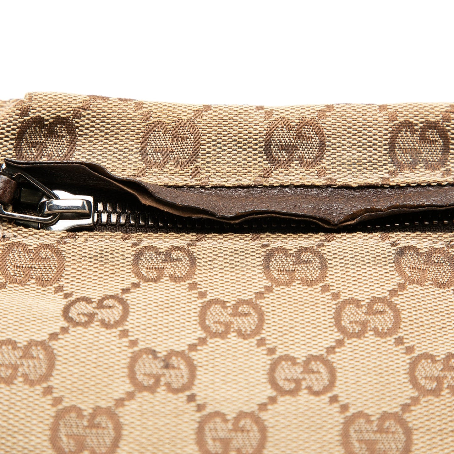 Gucci GG Canvas Double Pocket Belt Bag