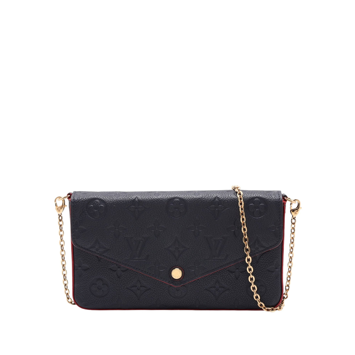 Louis Vuitton Monogram Empreinte Pochette Felicie — Blue
