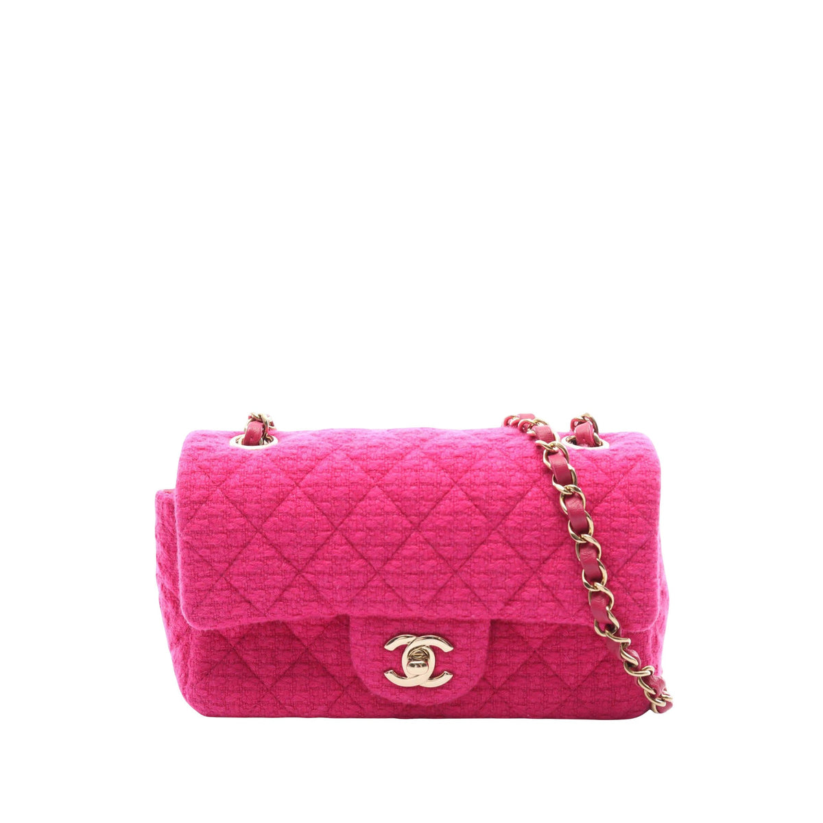 Chanel Mini Rectangular Tweed Flap