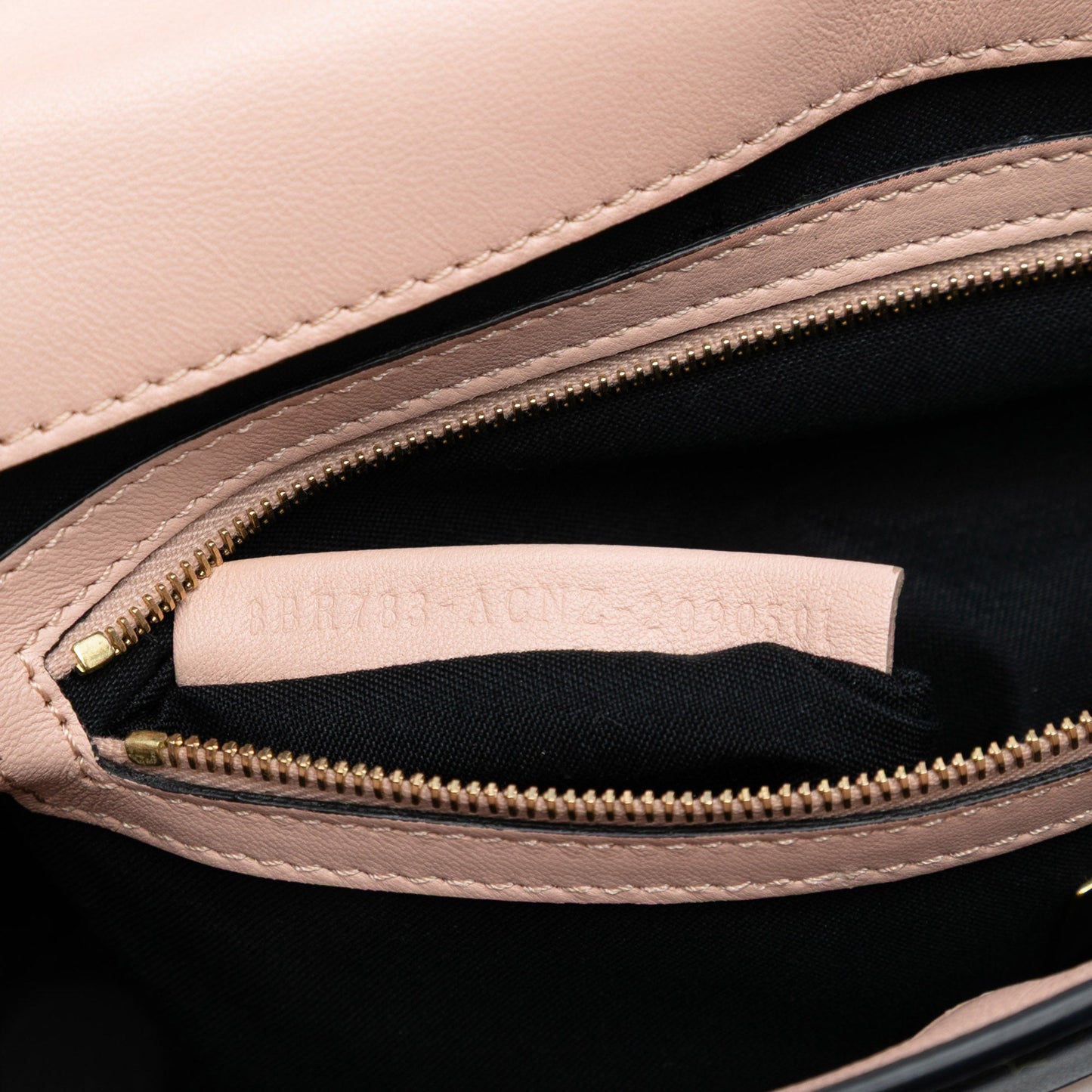 Fendi Bicolor Leather Chain Midi Baguette